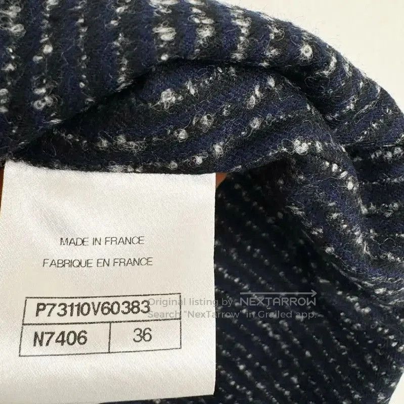 Chanel Chanel Long Wool Coat in Deep Blue . Size M / US 6-8 / IT 42-44 - 4 Thumbnail