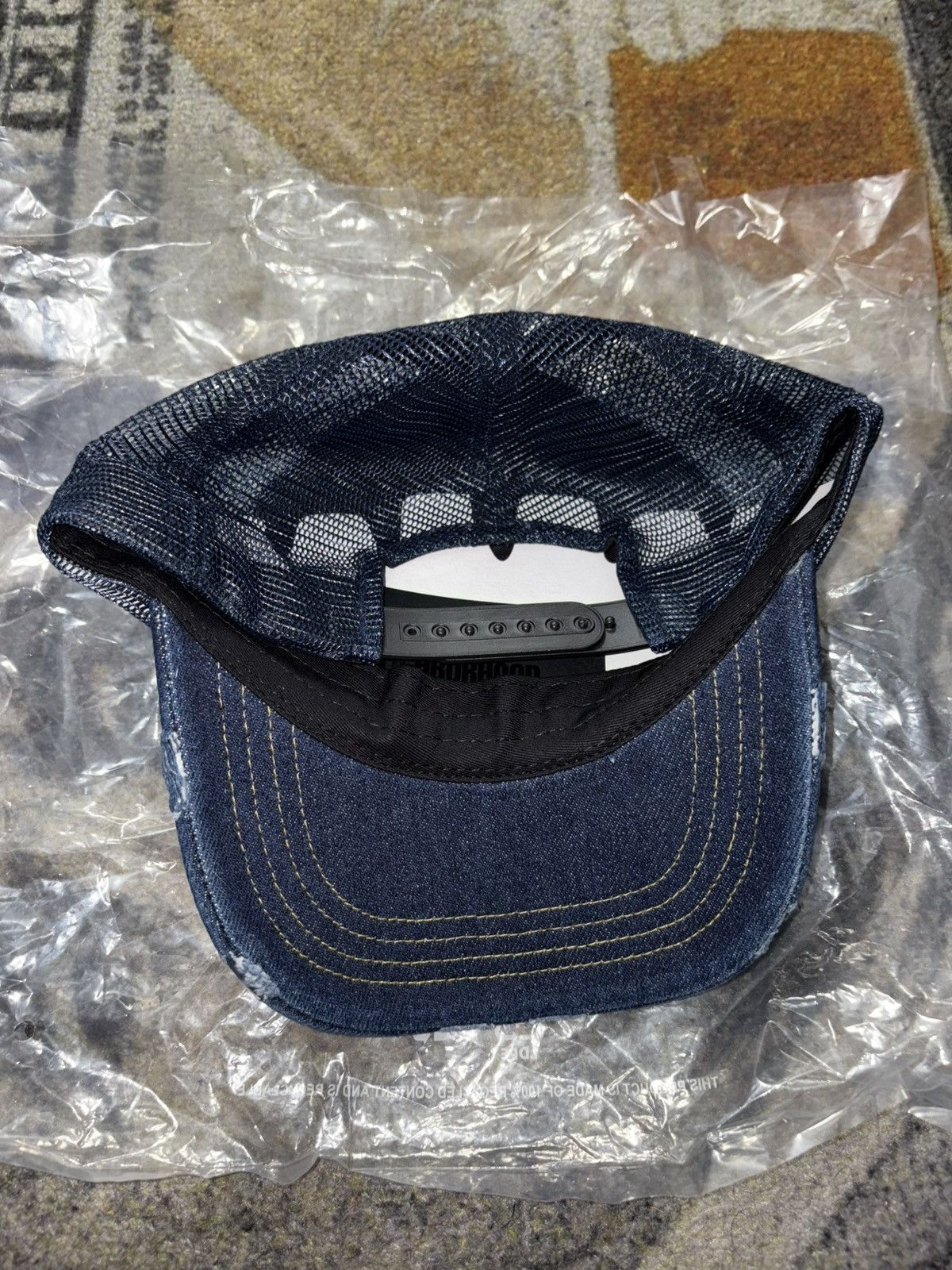 Palace x Neighborhood Mesh Trucker Navy