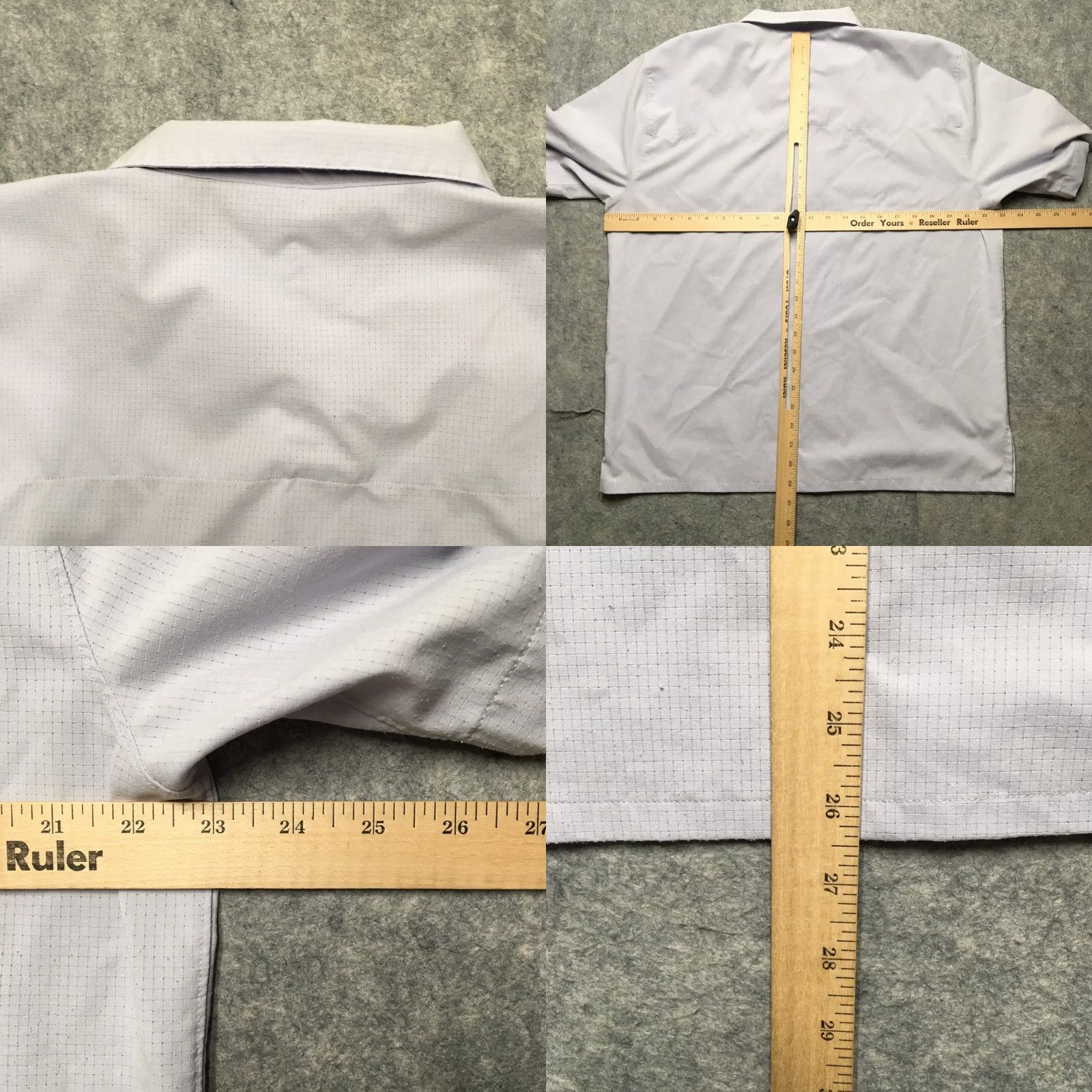 Lululemon Lululemon Shirt Men M Lavender Solid Button-Up Collared Short Sleeve Casual Workwear Lightweight Breathable Pockets Relaxed Fit Modern Classic Size US M / EU 48-50 / 2 - 8 Thumbnail