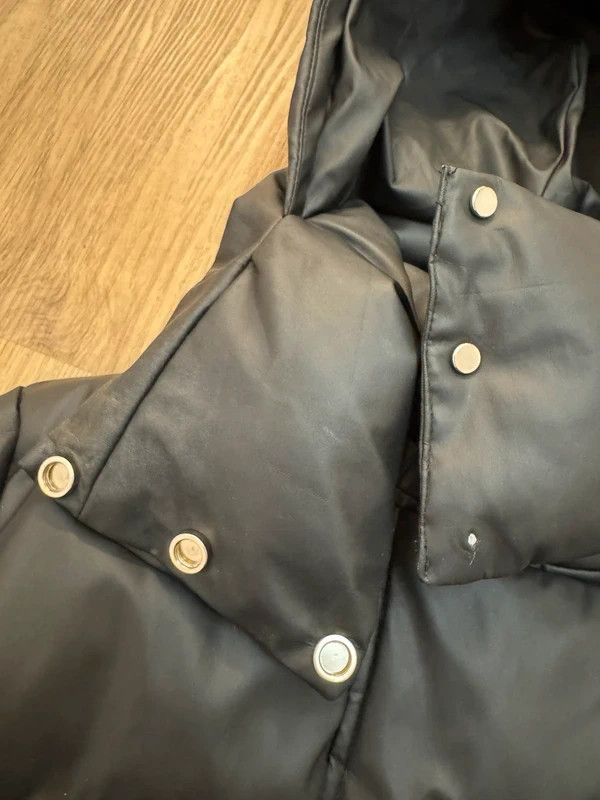 Maniere De Vior Maniere De Voir Wrap Neck Puffer Jacket Vegan Leather 4 M Size L / US 10 / IT 46 - 16 Thumbnail