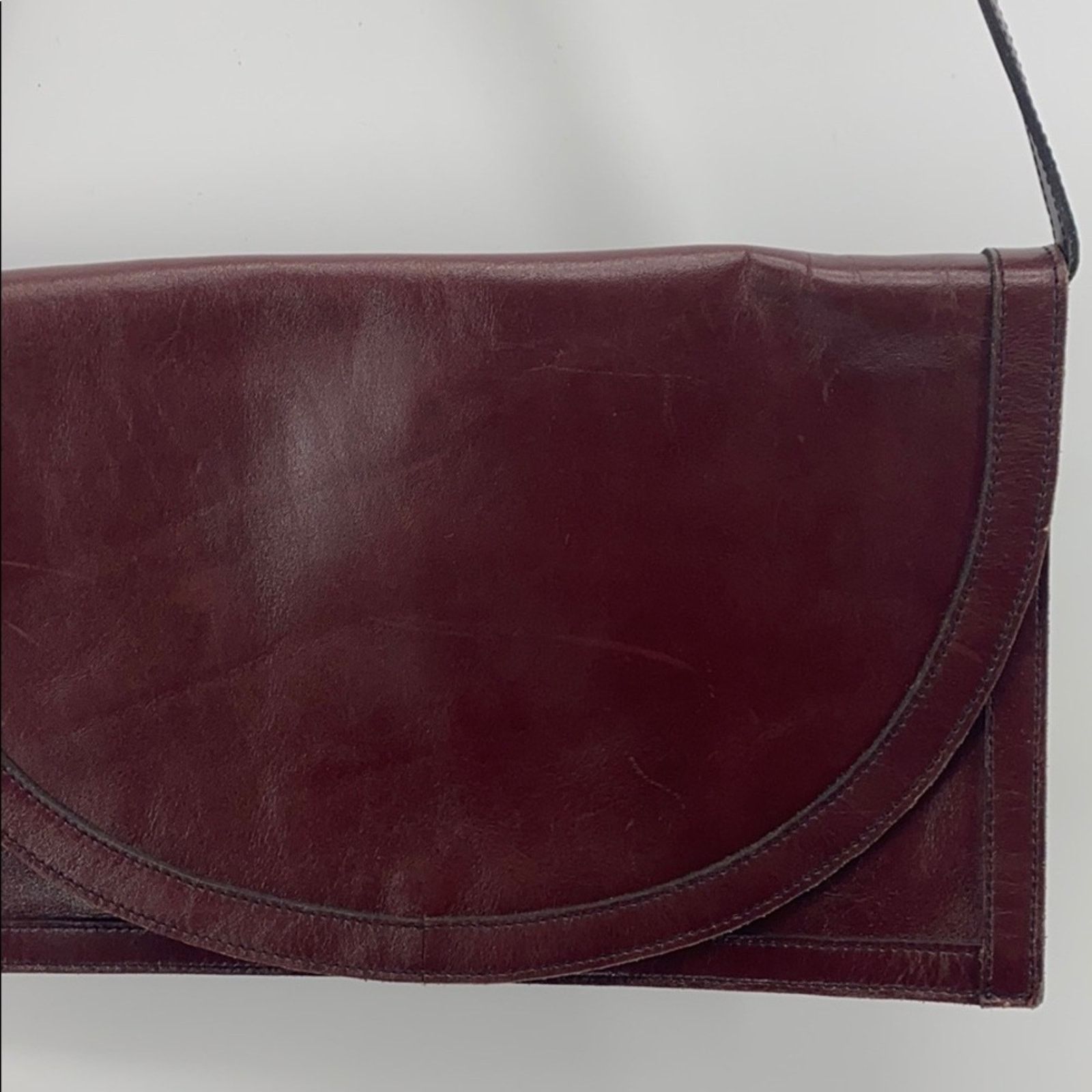 Vintage Vintage leather shoulder bag clutch made in Korea 70s Size ONE SIZE - 7 Thumbnail