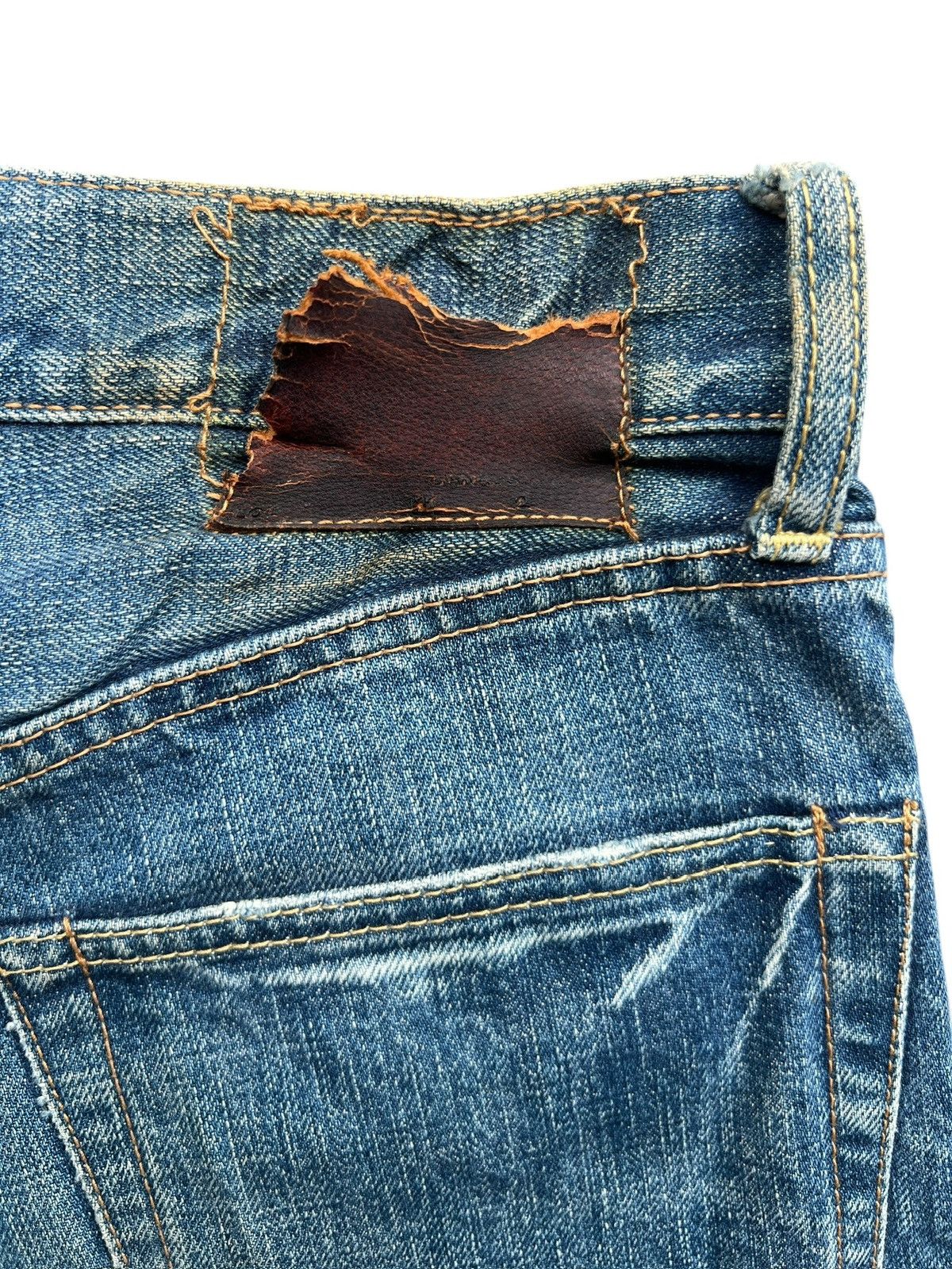 Vintage Vintage Japanese Selvedge Distressed Denim Jeans 30x30 Size US 30 / EU 46 - 8 Thumbnail