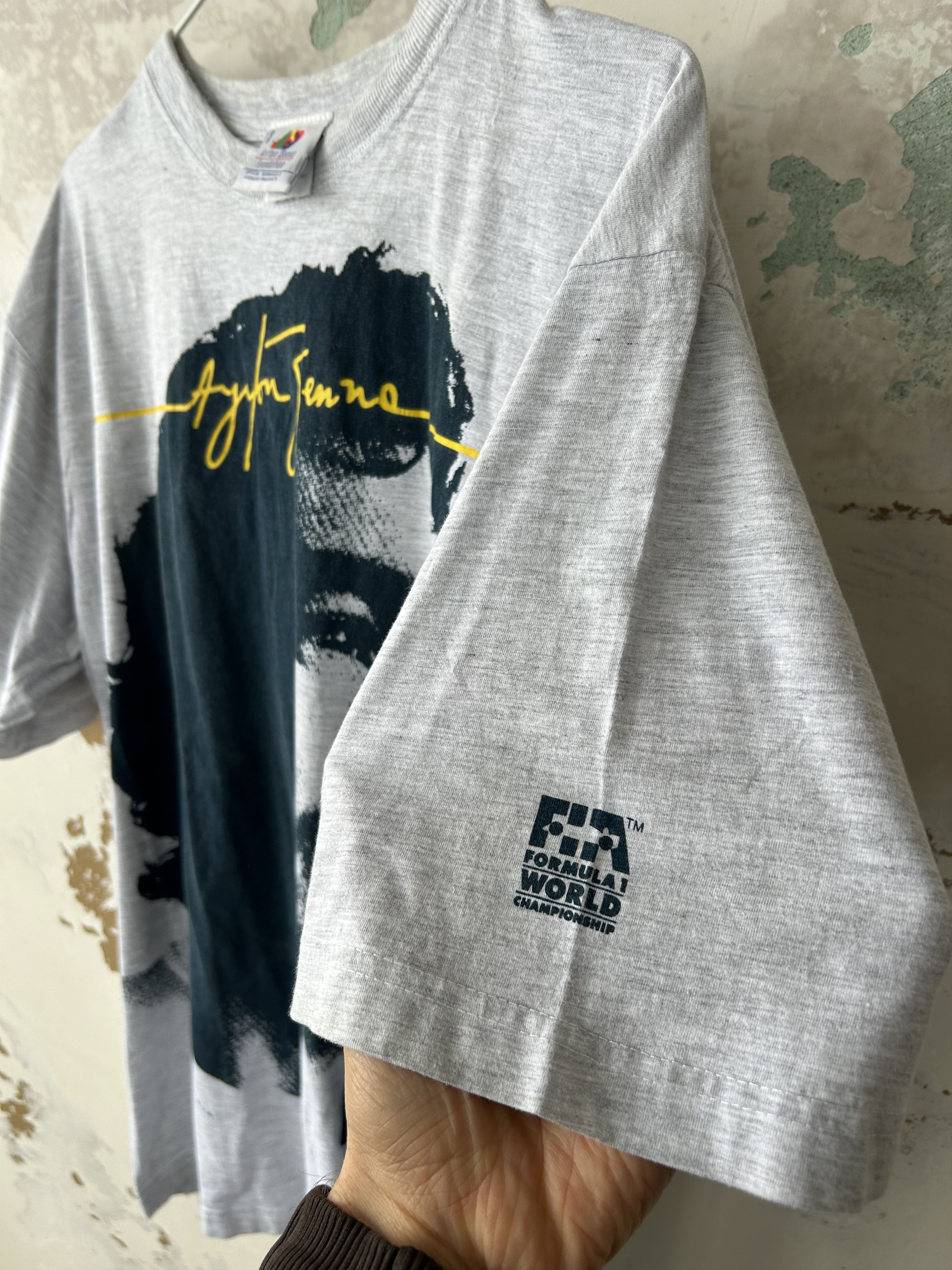 NASCAR Rare Vintage 90s Ayrton Senna The Little Senna Promo Tee Size US XL / EU 56 / 4 - 6 Thumbnail