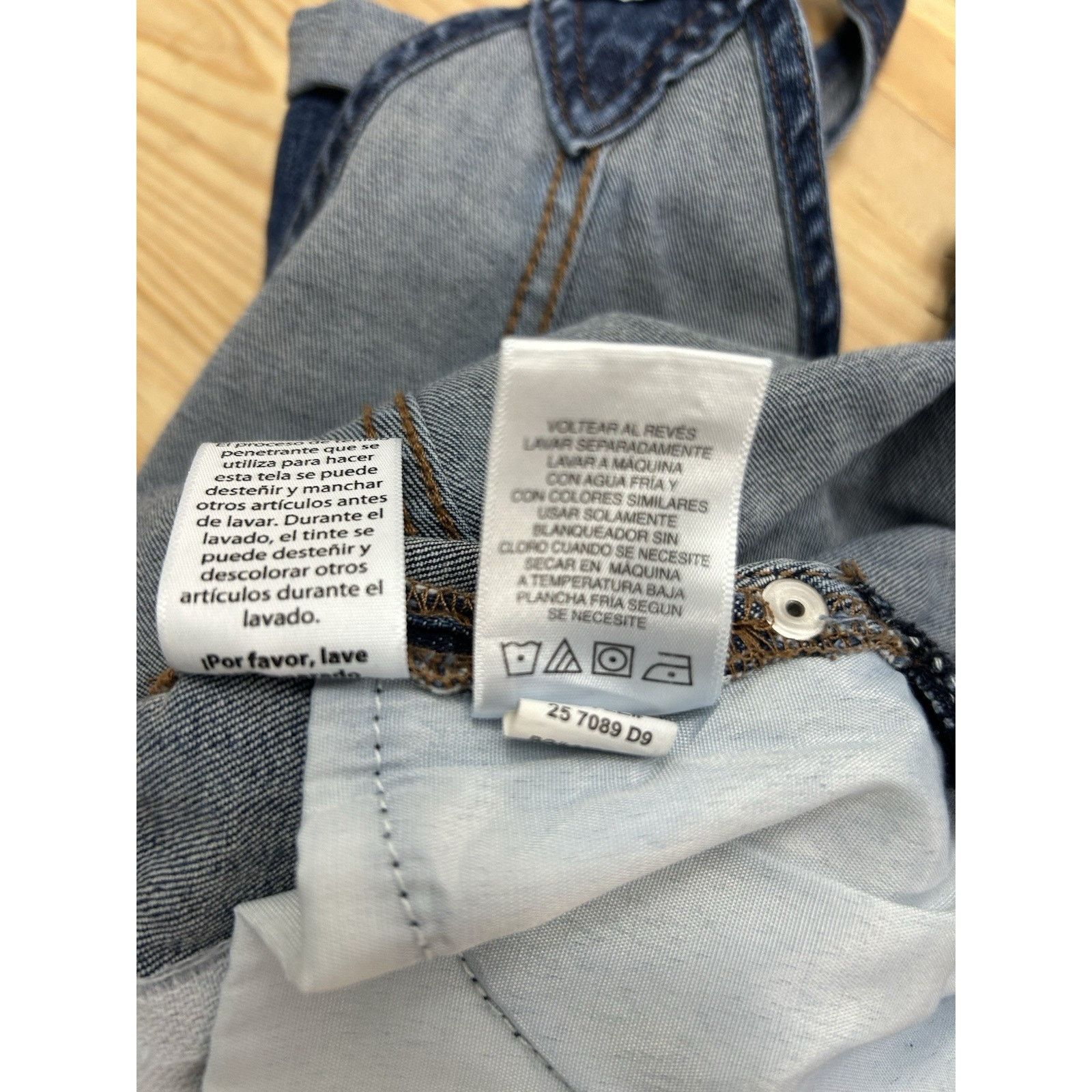 Jordache Jordache Girls 10 12 Blue Bib Overall Jeans Denim Y2K Boho. Size L / US 10 / IT 46 - 8 Thumbnail