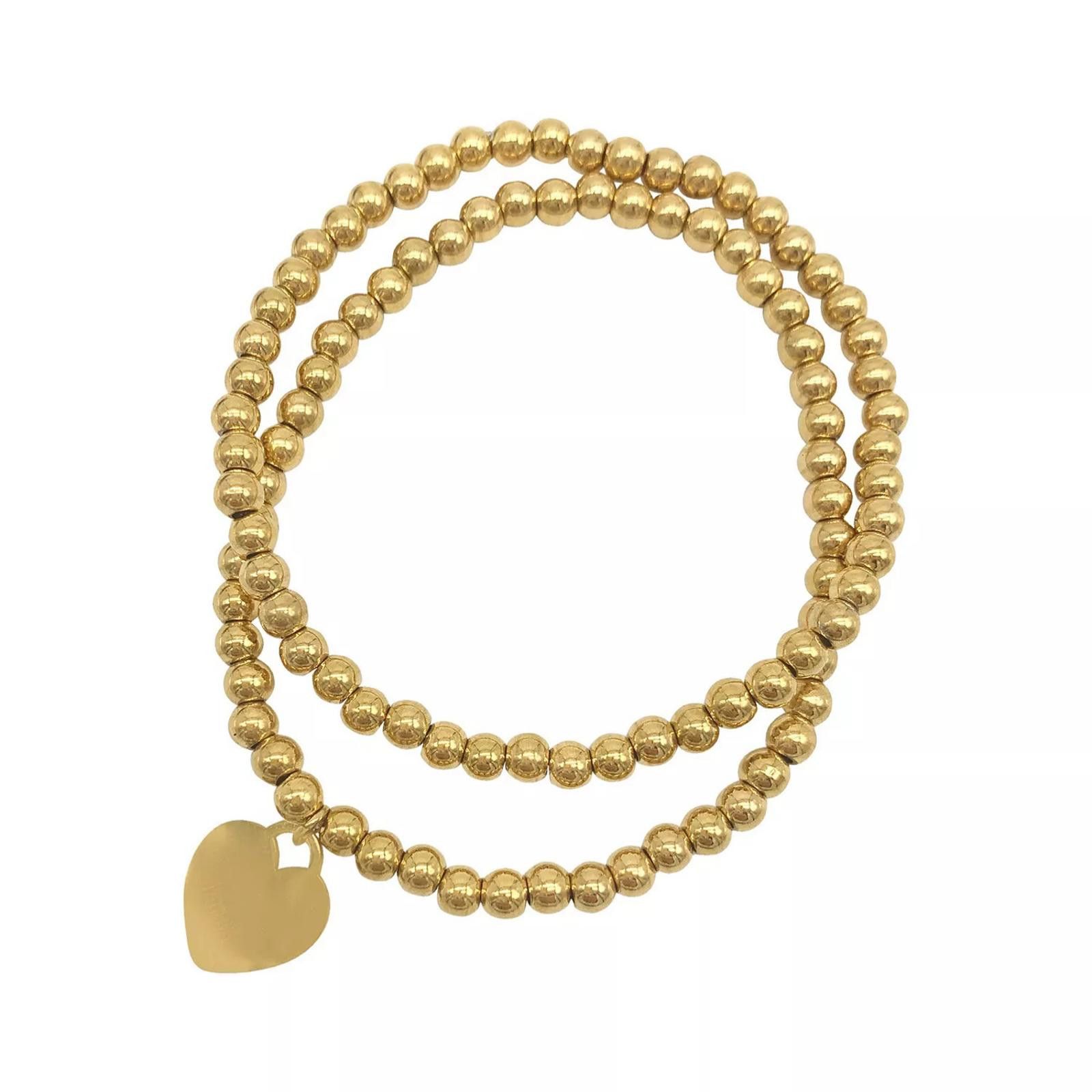 Other ADORNIA Heart Ball Bracelet Set Size ONE SIZE - 3 Thumbnail