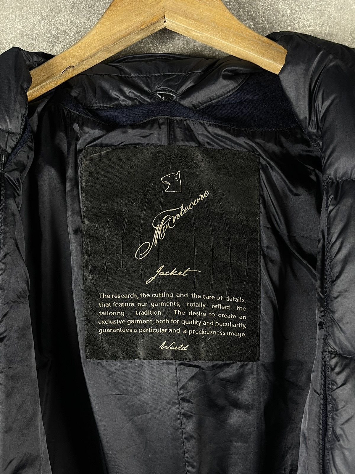 Montecore Montecore Luxury Navy Down Zip Button Quilted Coat Jacket Size US L / EU 52-54 / 3 - 11 Thumbnail