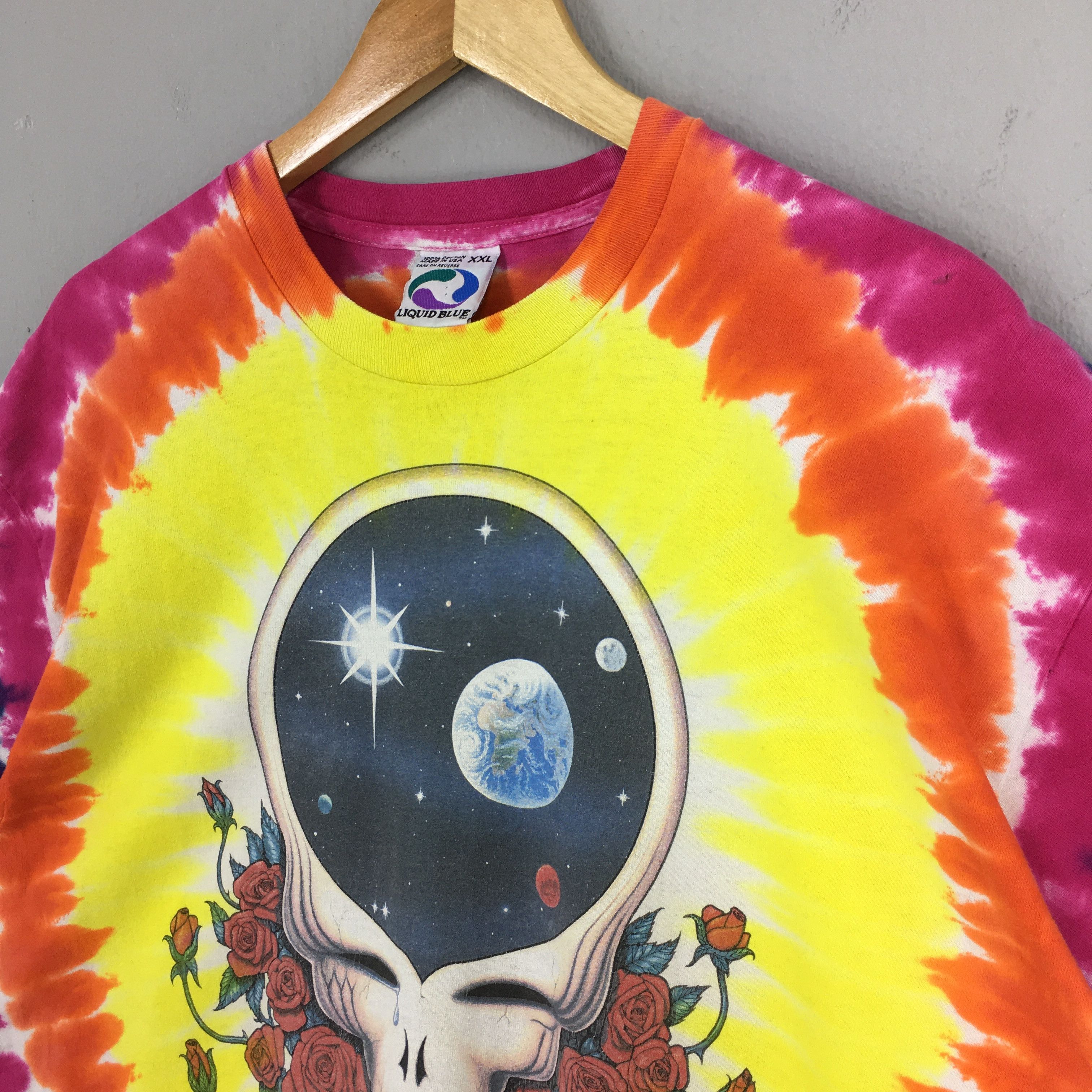 Band Tees Liquid Blue Grateful Dead Rock Tie Dye Tshirt 2XLarge Size US XXL / EU 58 / 5 - 3 Thumbnail