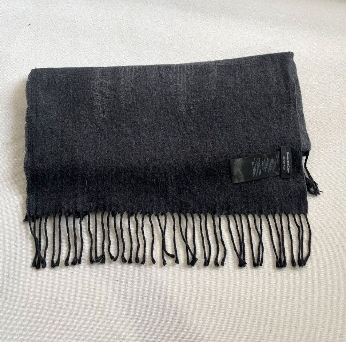 Ermenegildo Zegna Zegna’s 2-toned fringed scarf Size ONE SIZE - 4 Thumbnail