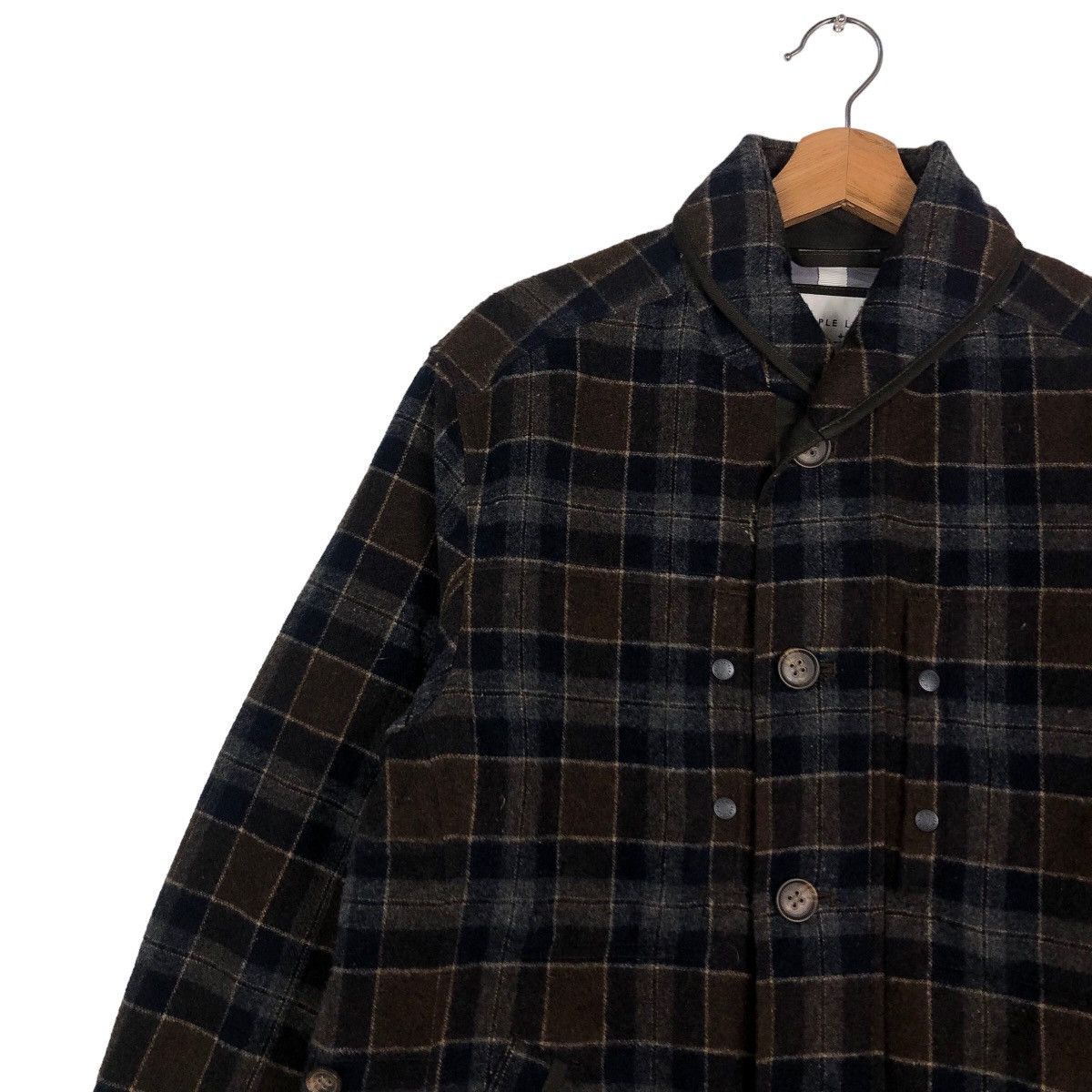 Japanese Brand 🔥Vintage Wool Jacket Simple Life Tartan Design Issey Miyake Size US L / EU 52-54 / 3 - 7 Thumbnail