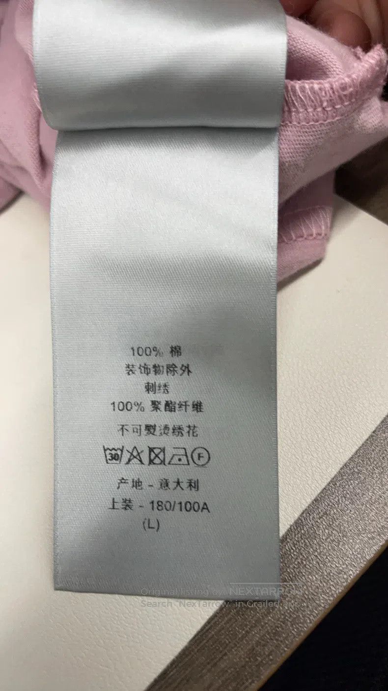 Dior Dior Pink simple stroke drawing puppy print round neck sho Size US L / EU 52-54 / 3 - 5 Thumbnail