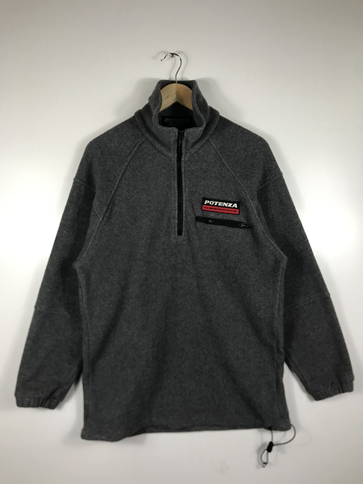 Japanese Brand × Sports Specialties ⚡️Vintage Bridgestone Motosport Fleece Half Zipper Sweatshirt Size US M / EU 48-50 / 2 - 1 Thumbnail