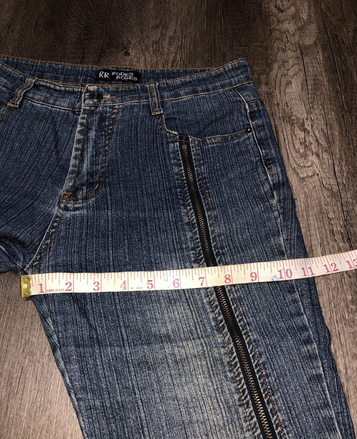 Designer × Japanese Brand Rodes Roses x Haphazard Jeans Size US 29 - 18 Thumbnail