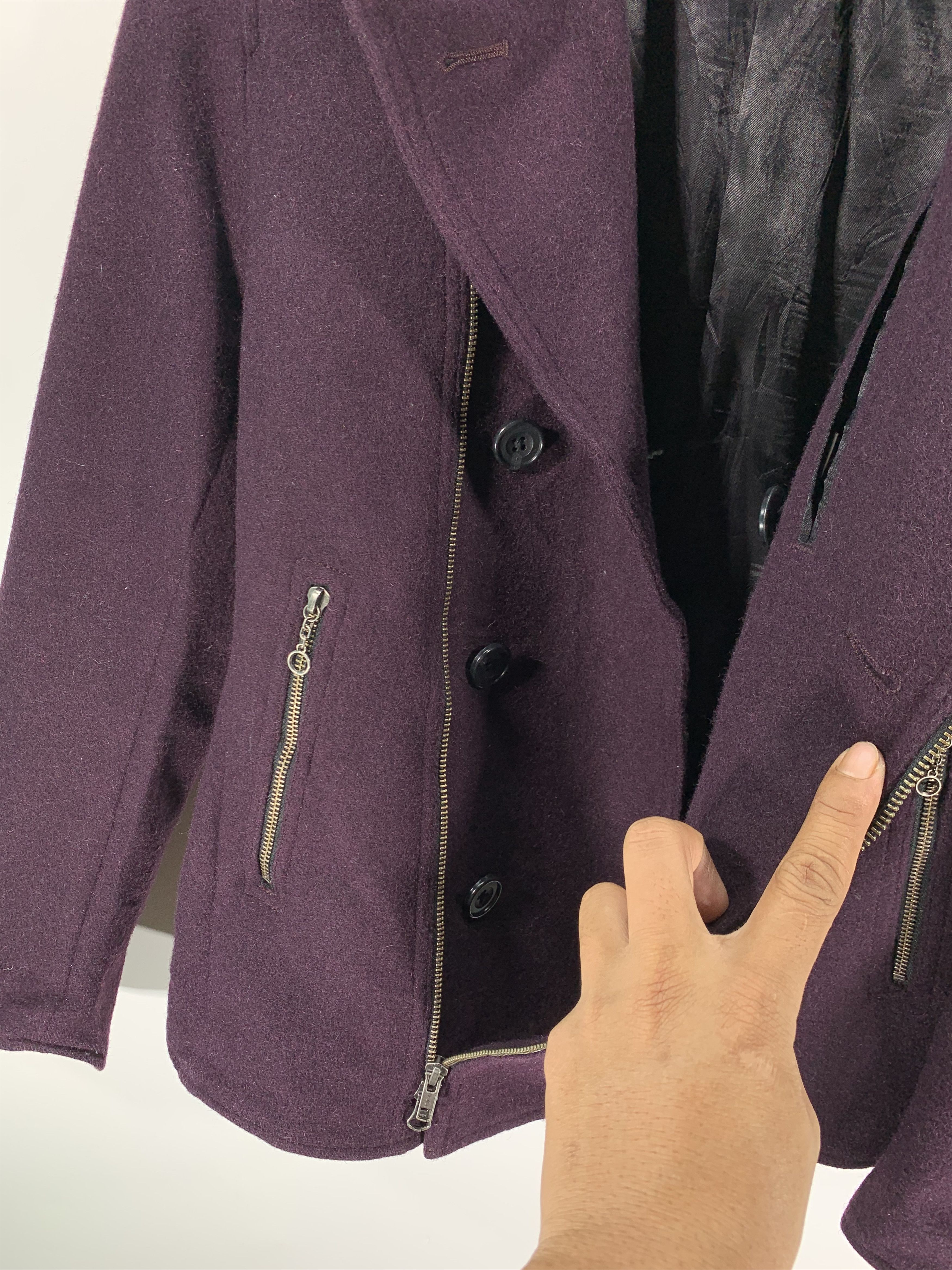 Japanese Brand Edge Wool Coat Size US S / EU 44-46 / 1 - 3 Thumbnail