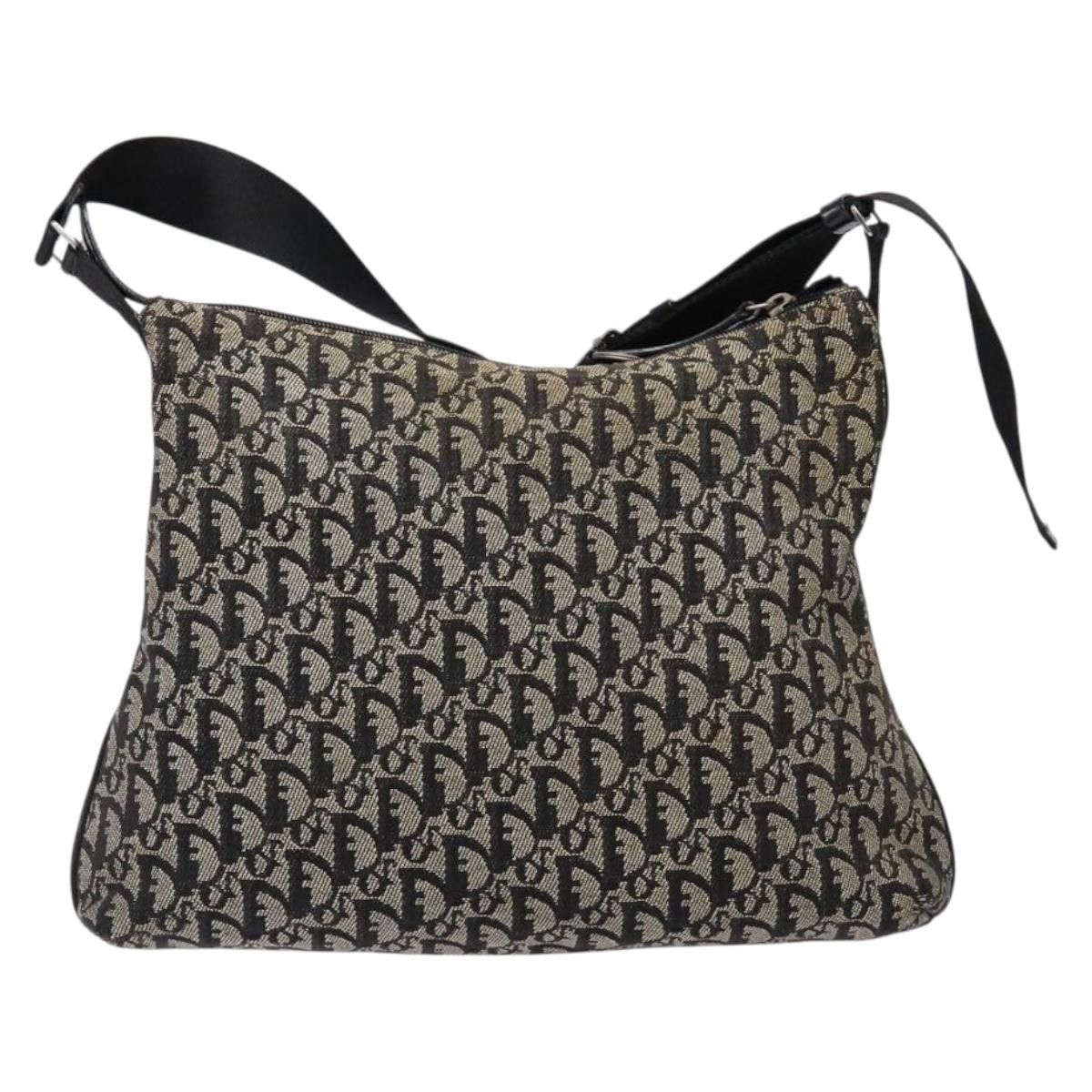 Dior DIOR Trotter Canvas Shoulder Bag Navy Silver Size ONE SIZE - 3 Thumbnail