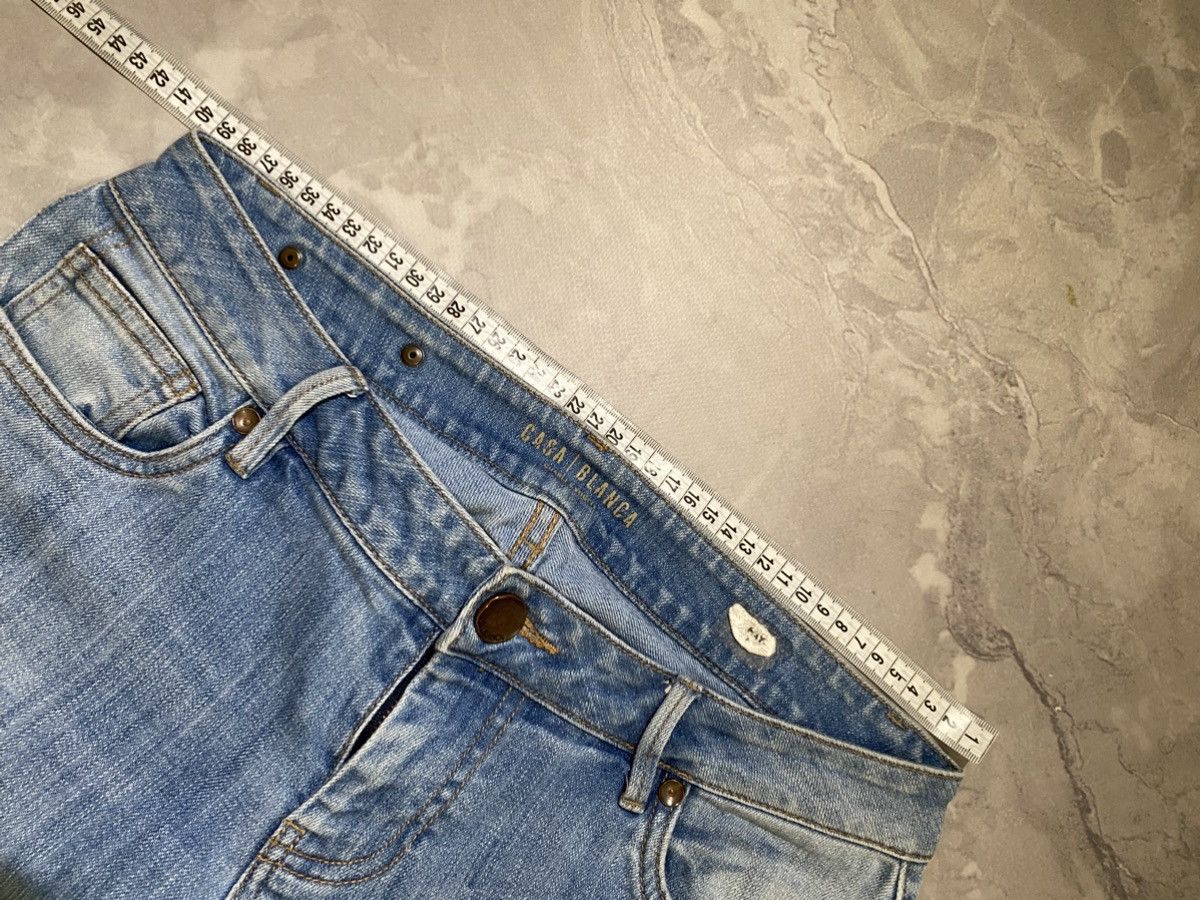 Japanese Brand 00s Archive Flared Jeans Uneven Wash Grunge Tokyo Size US 31 - 9 Thumbnail