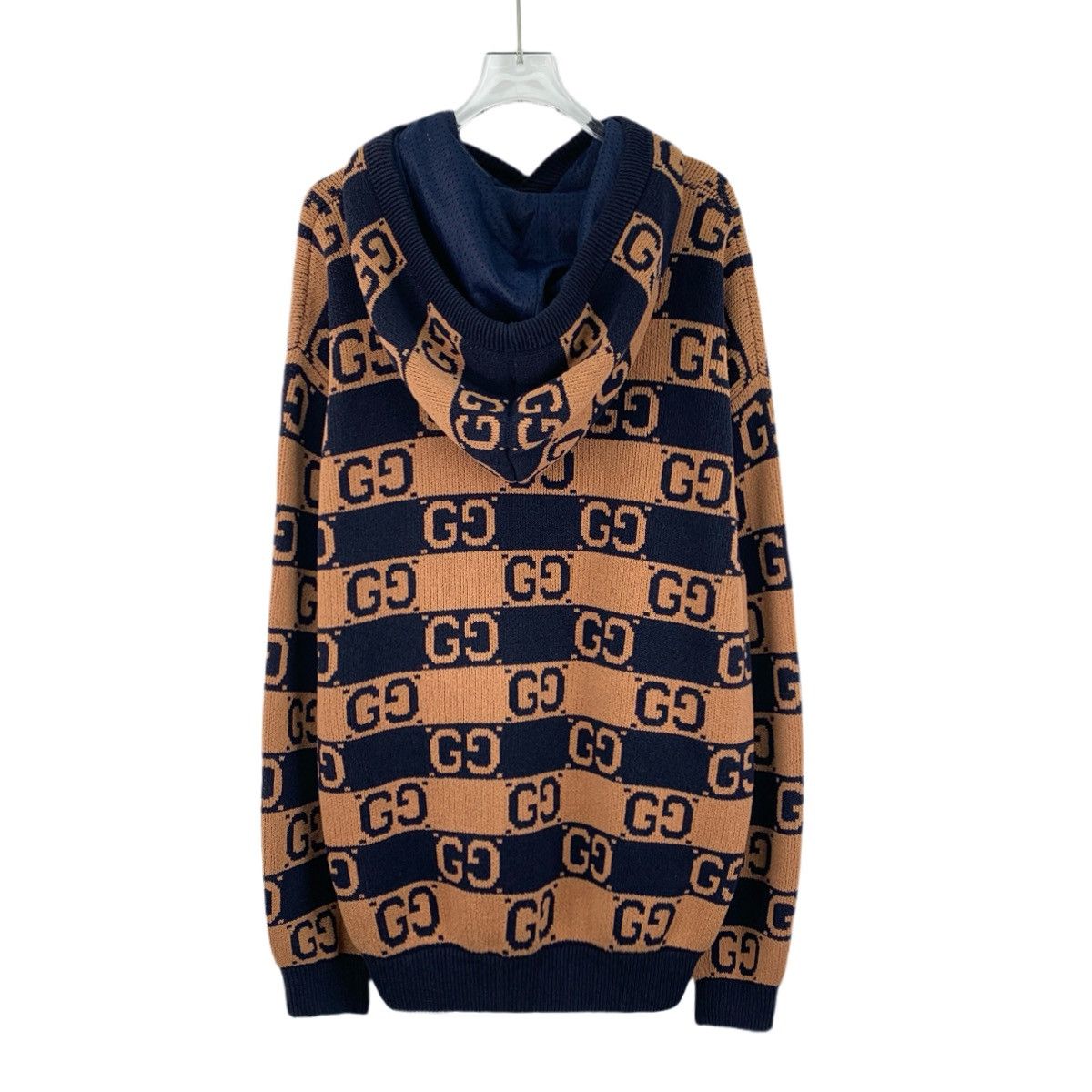 Gucci Gucci Cotton Drawstring Hooded Knit Sweater K26WX Size US S / EU 44-46 / 1 - 2 Thumbnail