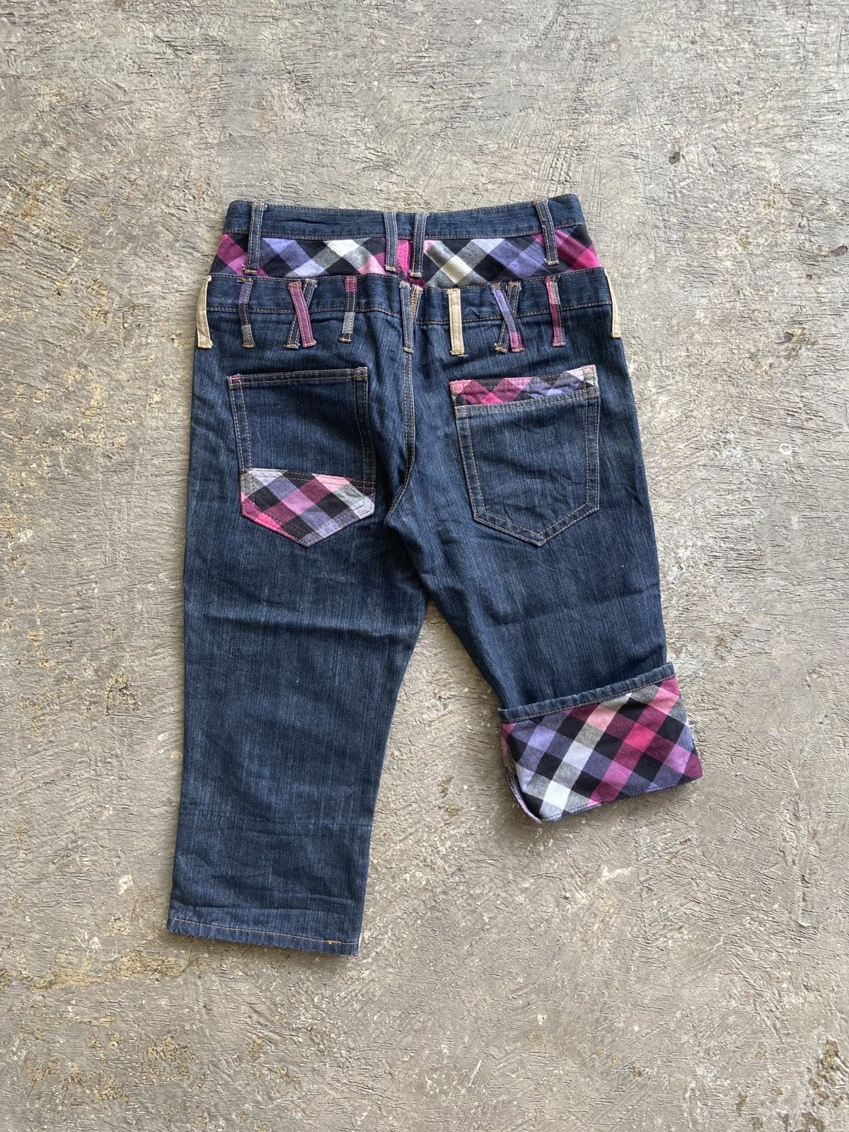 Japanese Brand 2000s Nylaus - Vkei Harajuku Style Double Waist Pants Size US 30 / EU 46 - 13 Thumbnail