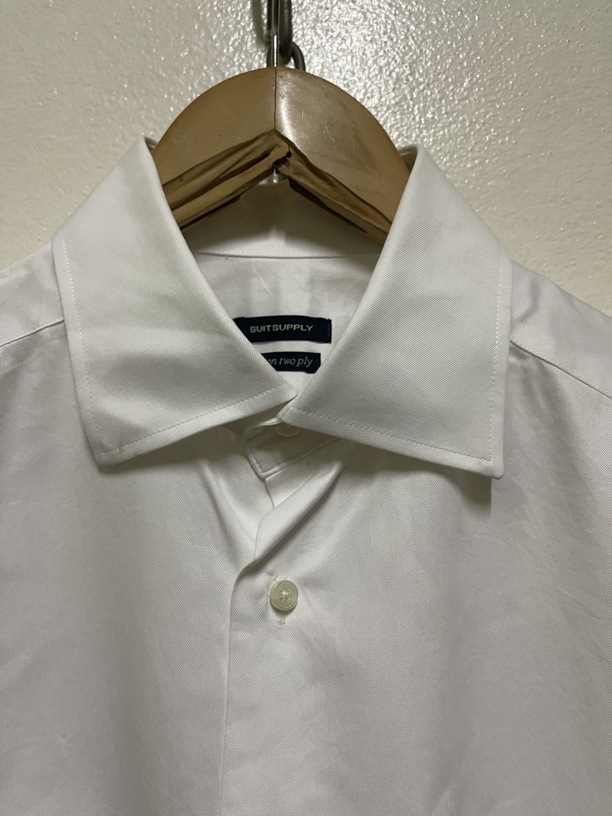 Suitsupply Suitsupply Long Sleeve Shirt White Size US M / EU 48-50 / 2 - 6 Thumbnail