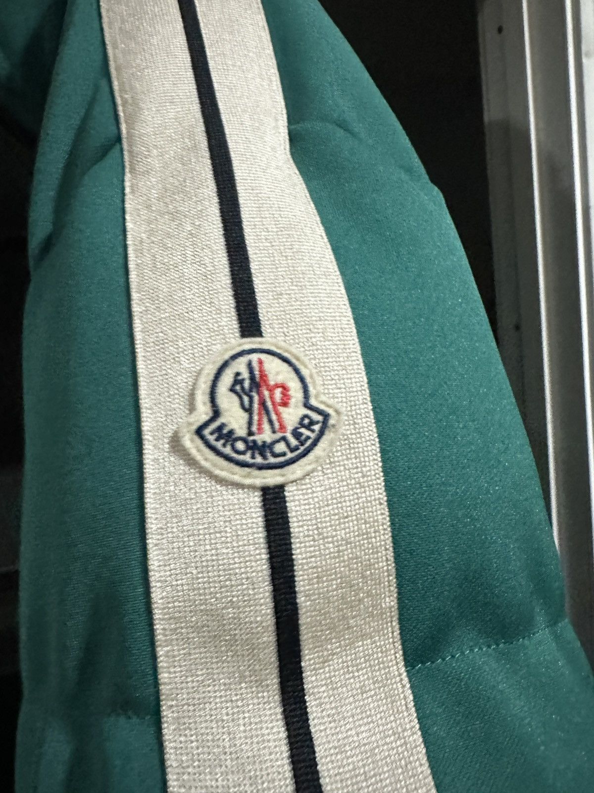Moncler × Palm Angels Moncler X Palm Angels Rodman Puffer Jacket Green Size 3 Size US M / EU 48-50 / 2 - 2 Thumbnail