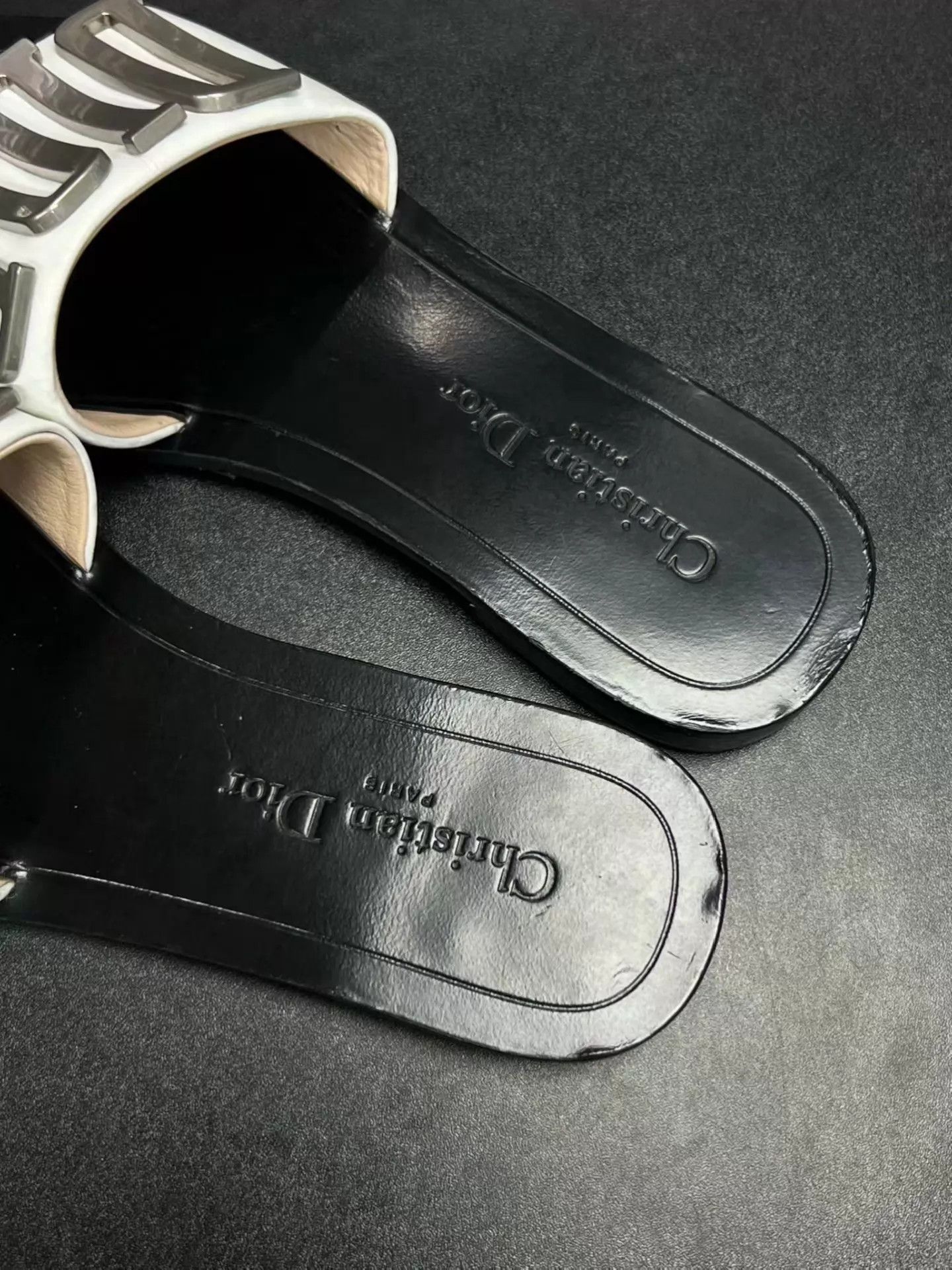 Dior DIOR Logo Slide Sandals 37 EUR Resoled Near Mint Size US 6.5 / IT 36.5 - 4 Thumbnail
