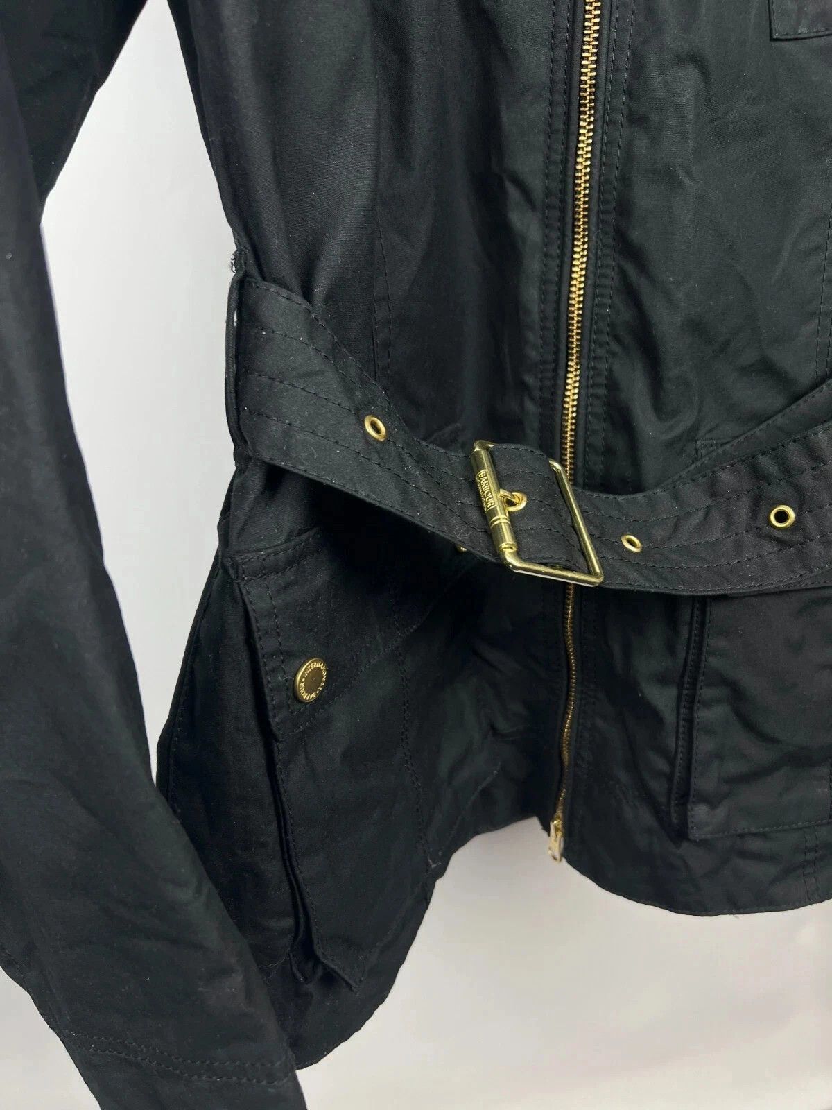 Barbour Barbour International Nesbitt Wax Cotton Black Jacket Size M / US 6-8 / IT 42-44 - 4 Thumbnail