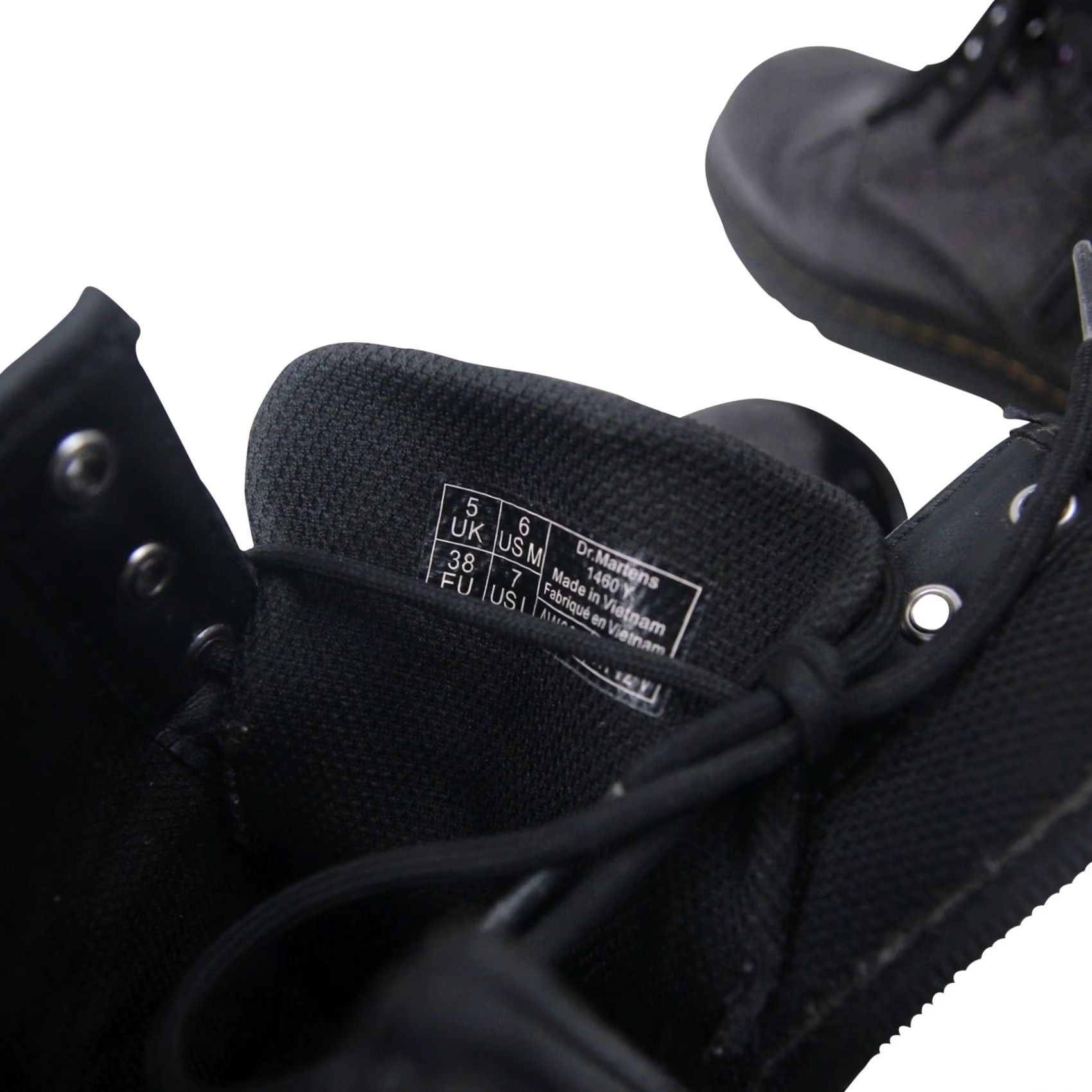 Dr. Martens VINTAGE Dr. Martens Glitter Sparkle Combat Boots Black Womens 7 Boots 9/10 1460 Women Size US 7 / IT 37 - 6 Thumbnail