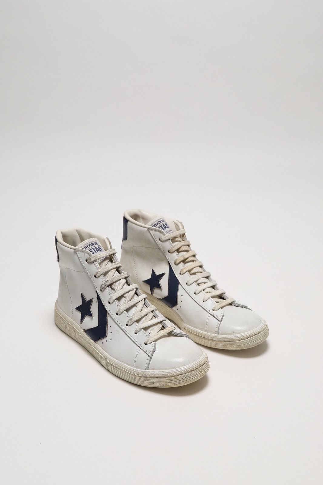 Converse CONVERSE NOS VINTAGE Pro Leather White/Navy HI Size US 8 / IT 38 - 2 Thumbnail