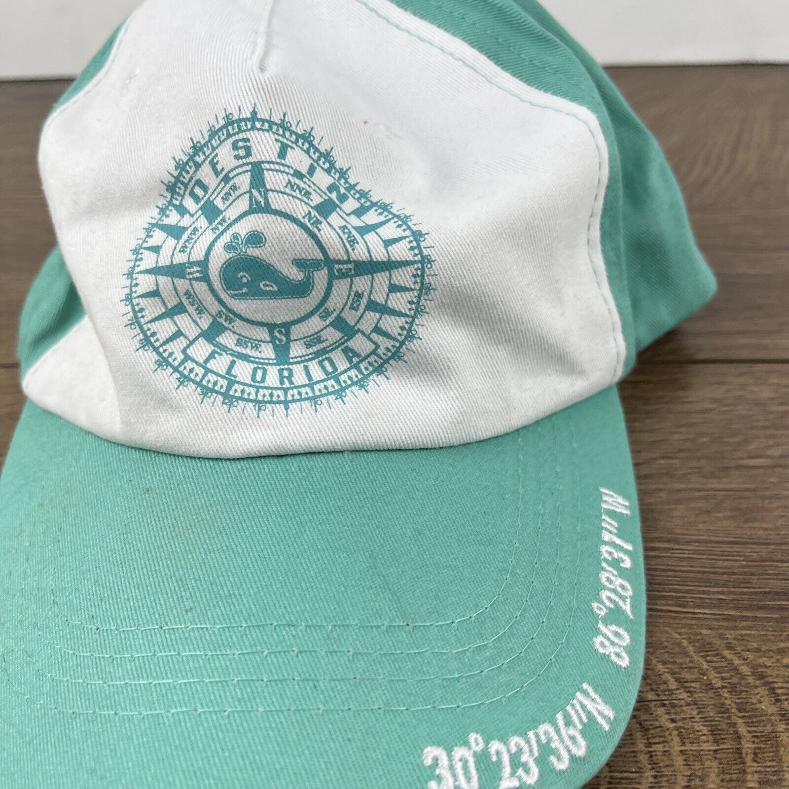 Other Destin Florida Teal Hat Adjustable Adult Size Hat Cap Size ONE SIZE - 7 Thumbnail