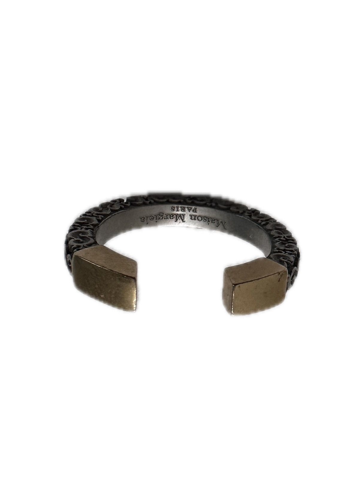 Maison Margiela Maison Margiela Silver and Gold Engraved ring Size ONE SIZE - 5 Thumbnail