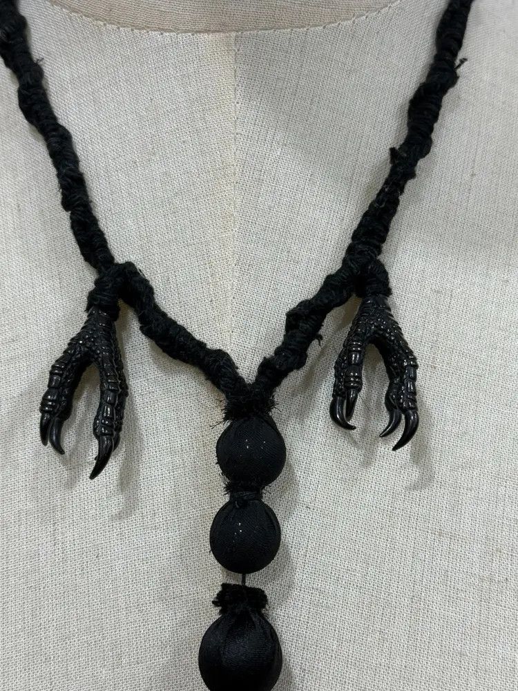 Undercover 06AW Eagle Claws Distressed Necklace