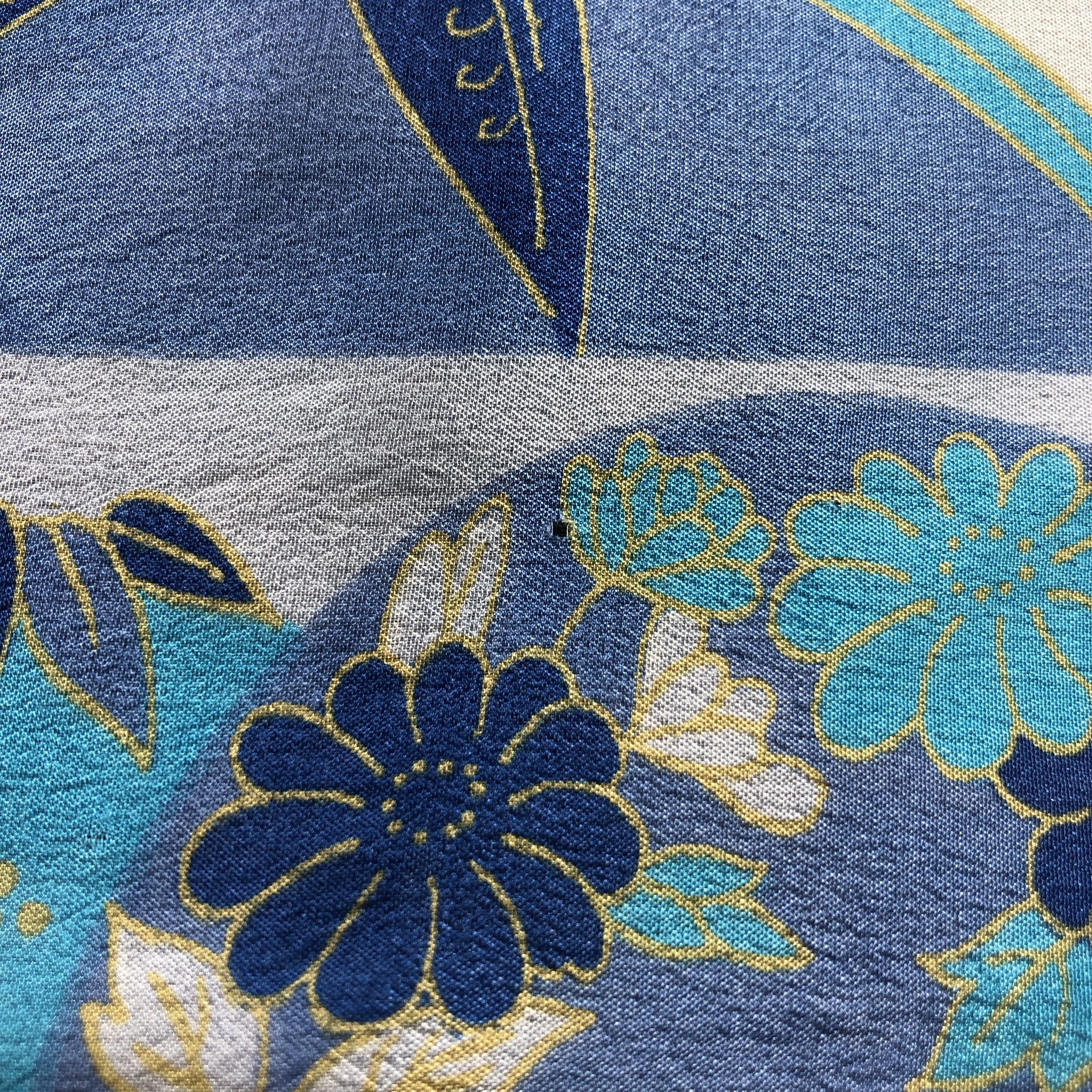 Vintage Vintage Luxury Floral Hand Rolled Silk Scarf M1289 Size ONE SIZE - 6 Thumbnail