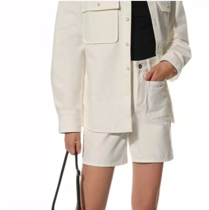 Jil Sander Jil Sander size 25 White Short Size 42" / US 20 - 1 Thumbnail