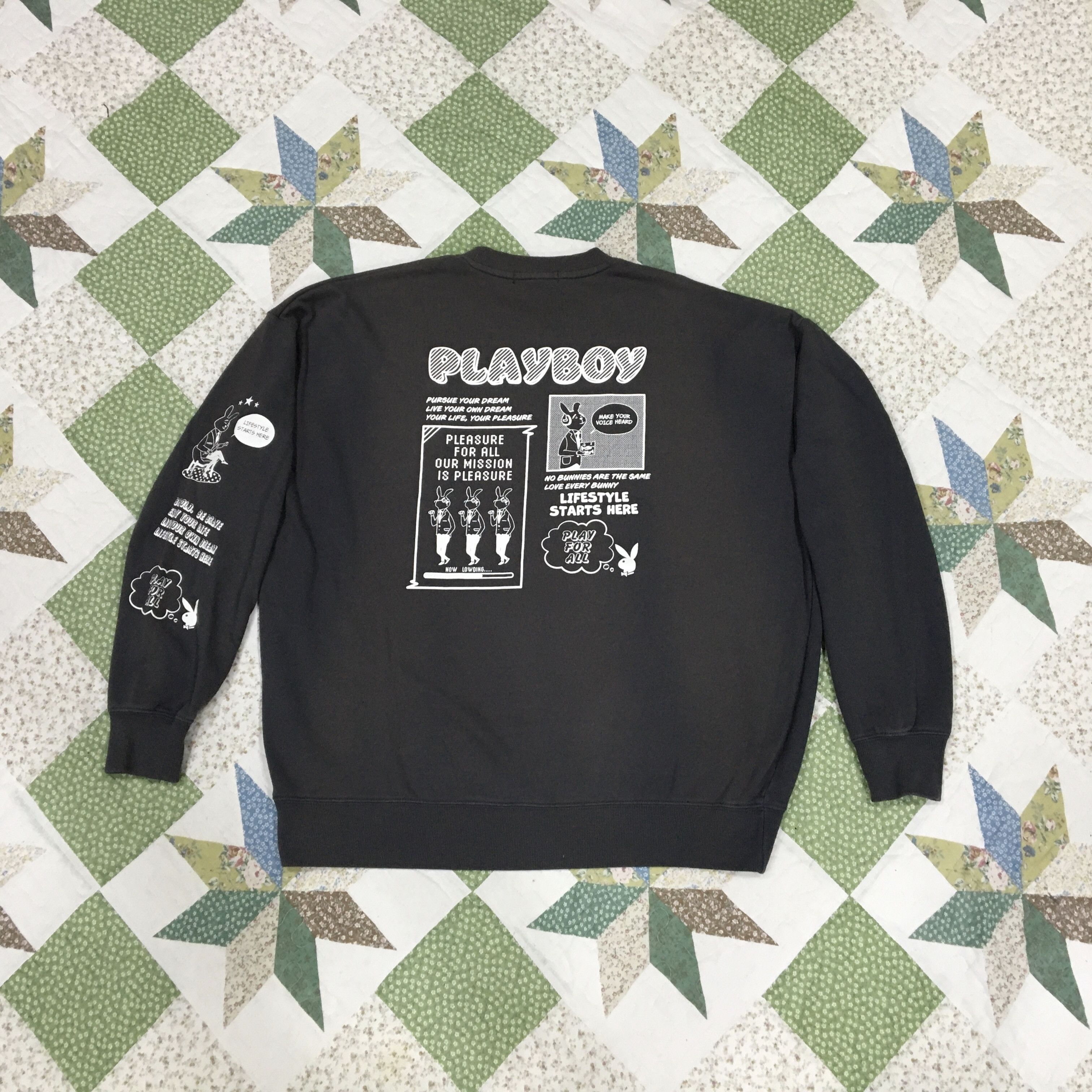 Playboy Playboy Crewneck Sweatshirt Size L / US 10 / IT 46 - 1 Thumbnail