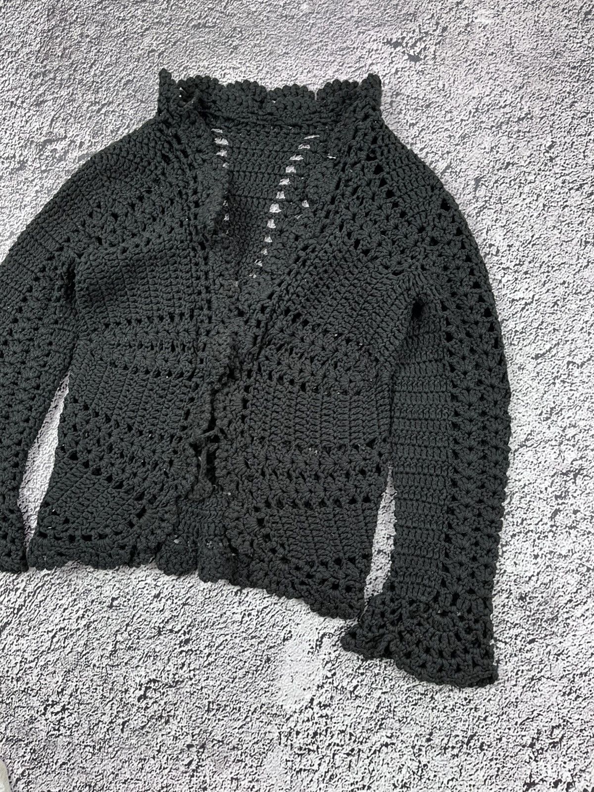 Japanese Brand VINTAGE 90S JAPAN KNIT MESH CARDIGAN AVANTGARDE Size M / US 6-8 / IT 42-44 - 3 Thumbnail