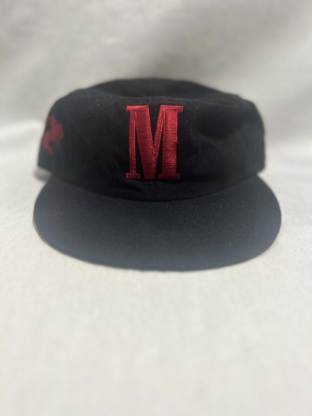 Designer Rare VTG VANGUARD Marlboro M Equestrian Logo Strapback Hat Size ONE SIZE - 1 Thumbnail
