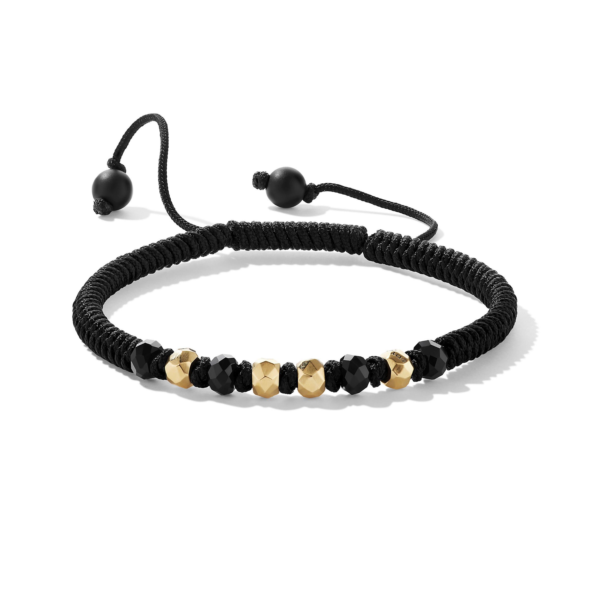 David Yurman oc11z1025 Bracelet in Nylon with Onyx and 18K Yellow Gold Size ONE SIZE - 1 Thumbnail