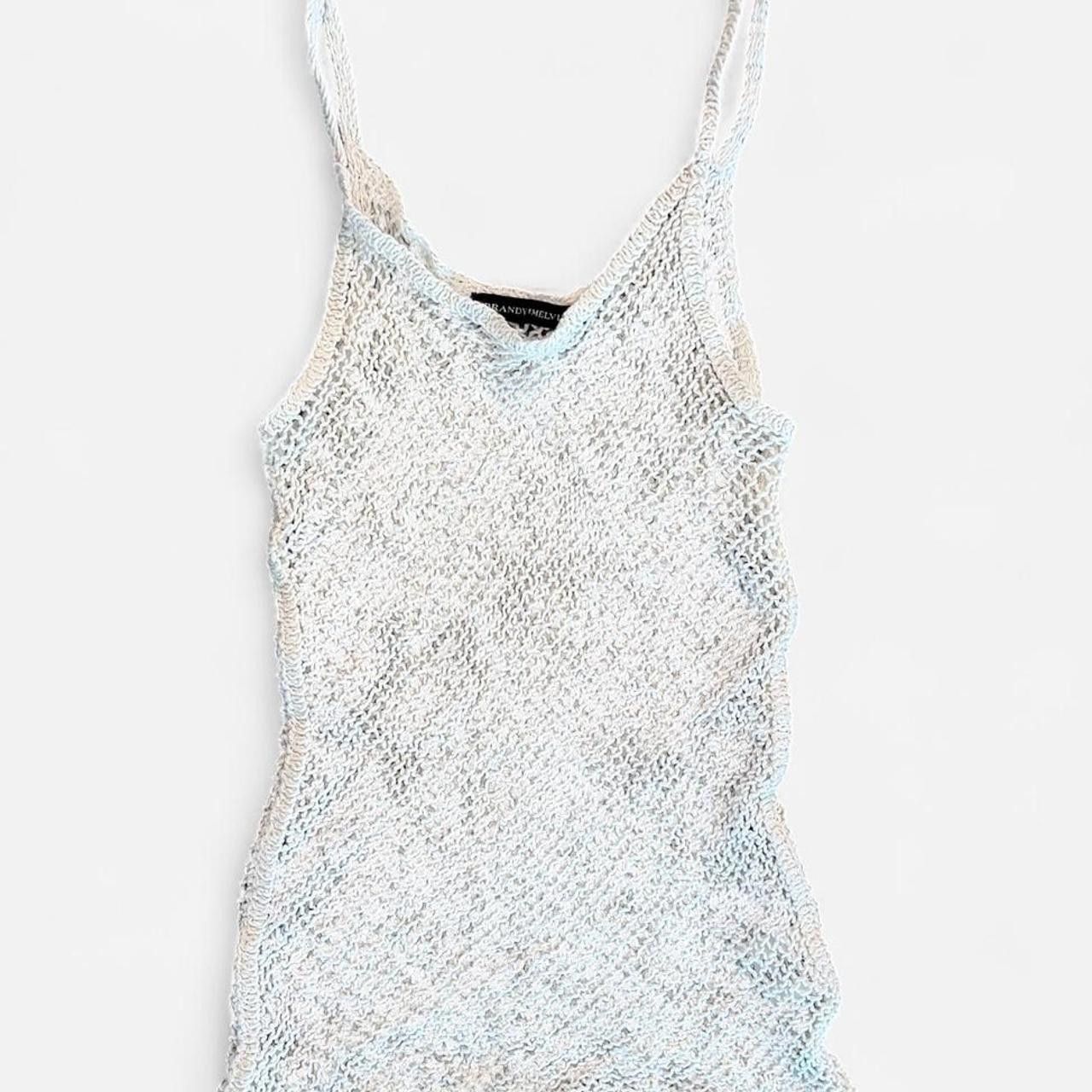 Brandy Melville Brandy Melville Women's blue white Vests Size US 26 / EU 42 - 1 Thumbnail