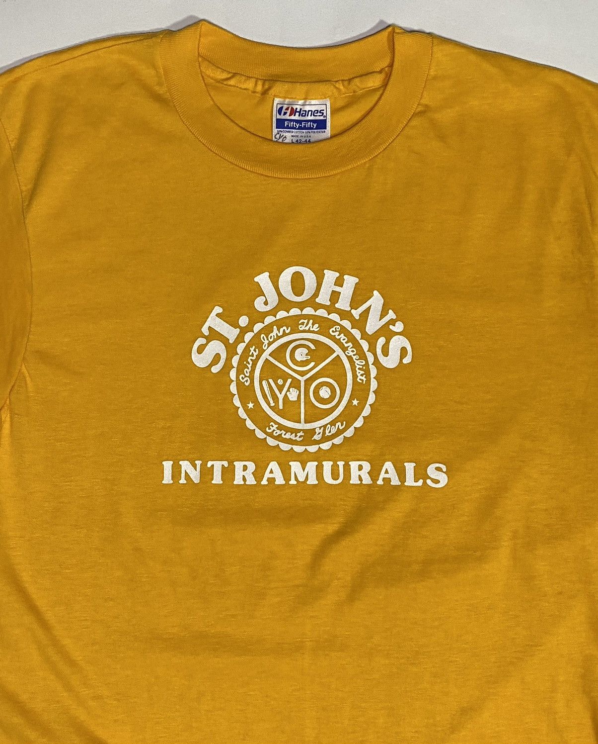 Vintage St John’s Intramural - Hanes Fifty Fifty tag (sz L) Size US L / EU 52-54 / 3 - 5 Thumbnail