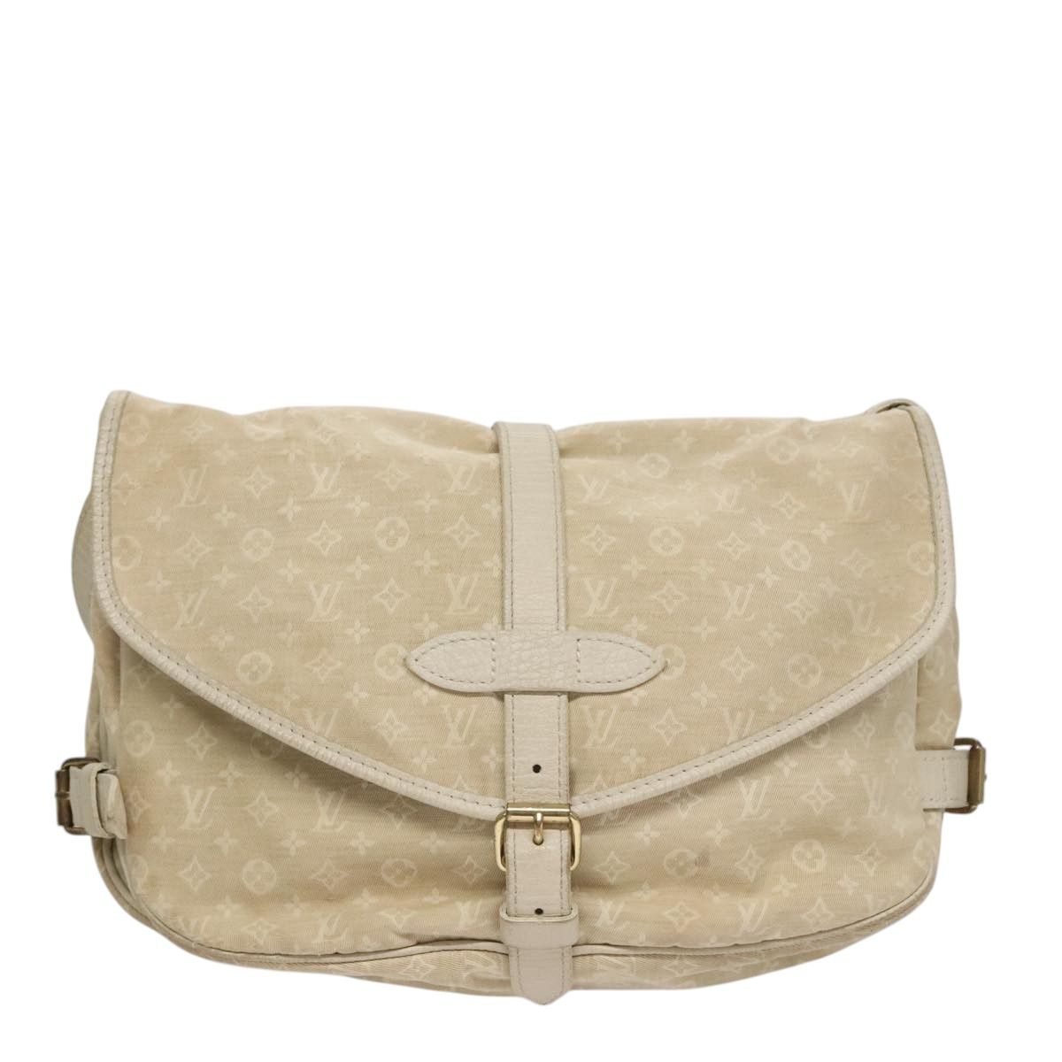 Louis Vuitton Saumur Beige Canvas Shoulder Bag (Pre-Owned) Size ONE SIZE - 1 Thumbnail