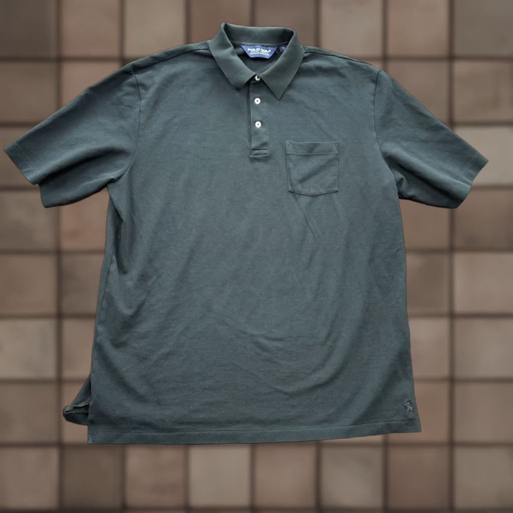 Ralph Lauren VINTAGE? No. Ralph Lauren Polo Golf Shirt Men XL Black Polo Golf Pima Cotton Preppy American Classic Golfing Casual Feel free to ask questions. Size US XL / EU 56 / 4 - 1 Thumbnail