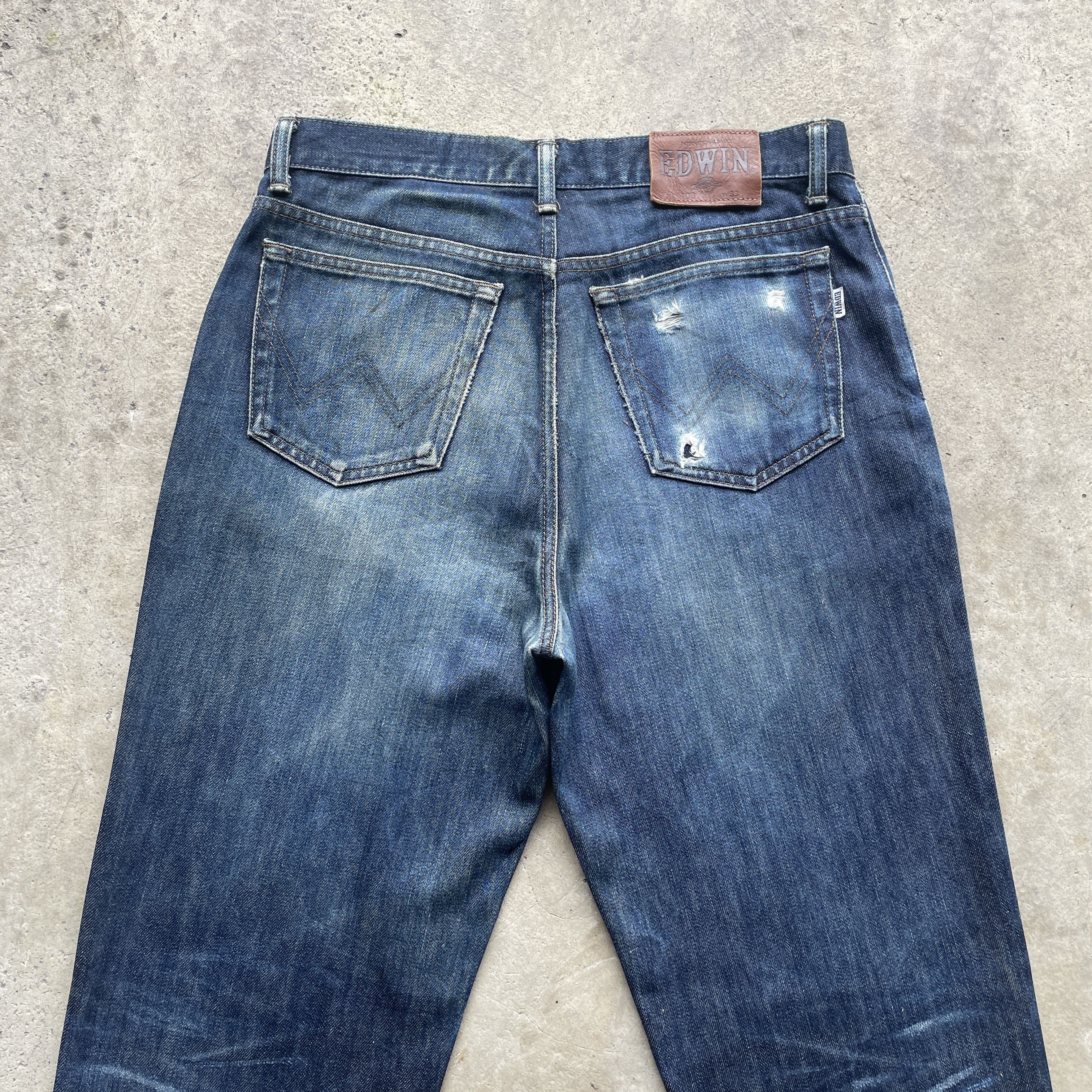 Edwin × Jean VINTAGE EDWIN 403 JEANS FADED DENIM PANTS W32 Size US 32 / EU 48 - 9 Thumbnail