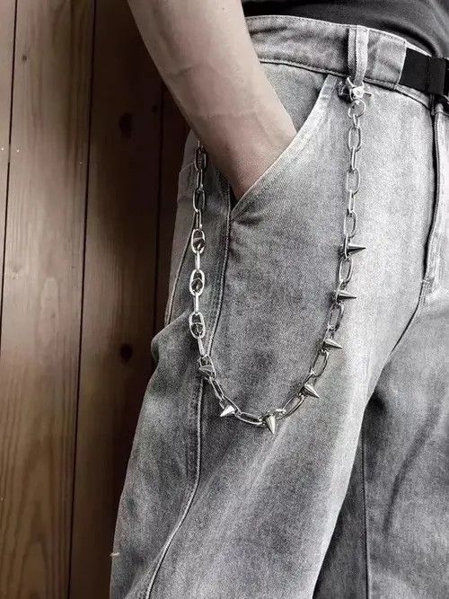 Vintage Goth Punk Pants Jeans Bike Riding Wallet Keychain Size ONE SIZE - 1 Thumbnail