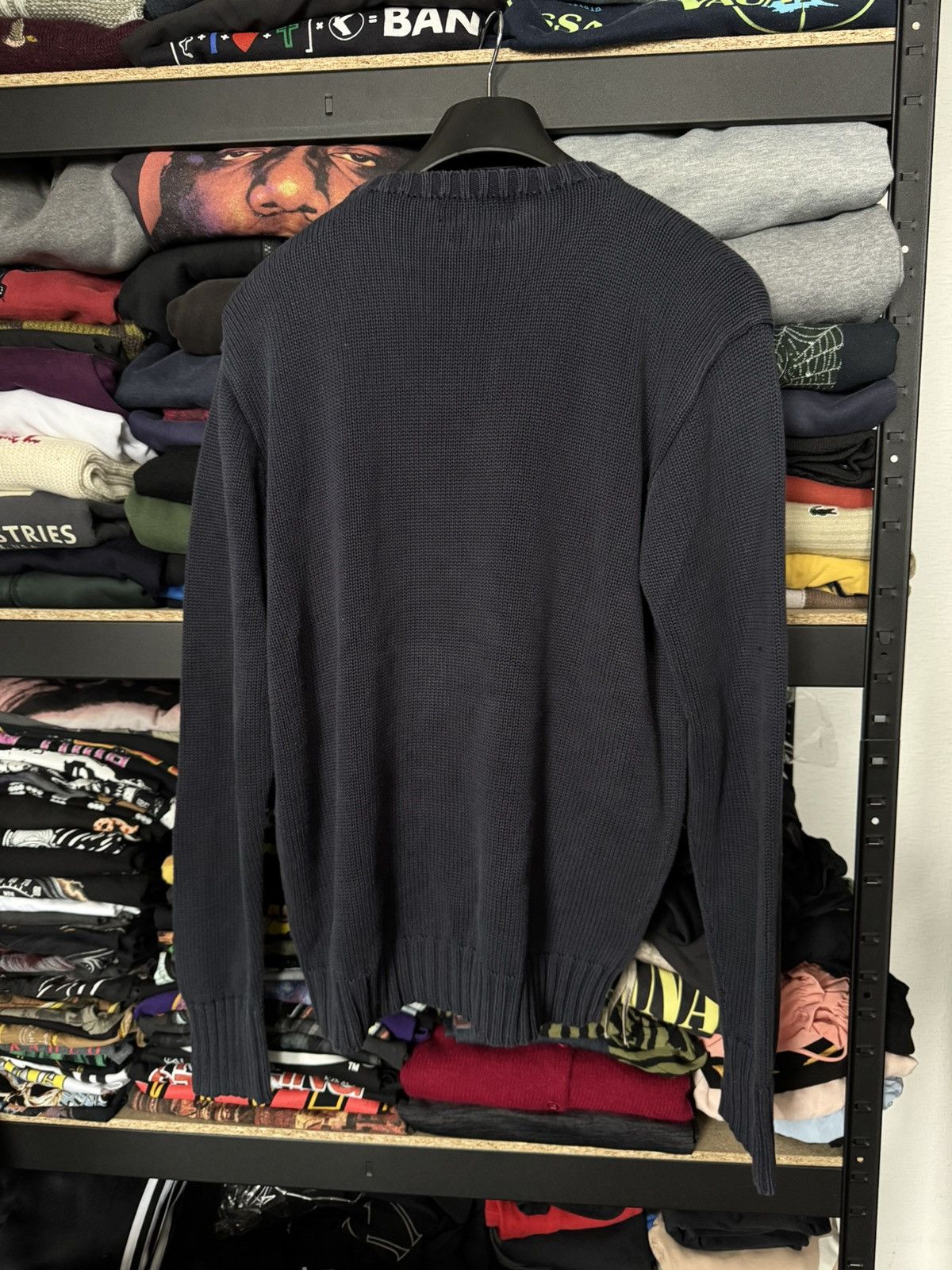 Polo Ralph Lauren × Ralph Lauren × Vintage 90s Vintage Polo Ralph Lauren Sweater Knitwear BLUE Size US M / EU 48-50 / 2 - 2 Thumbnail
