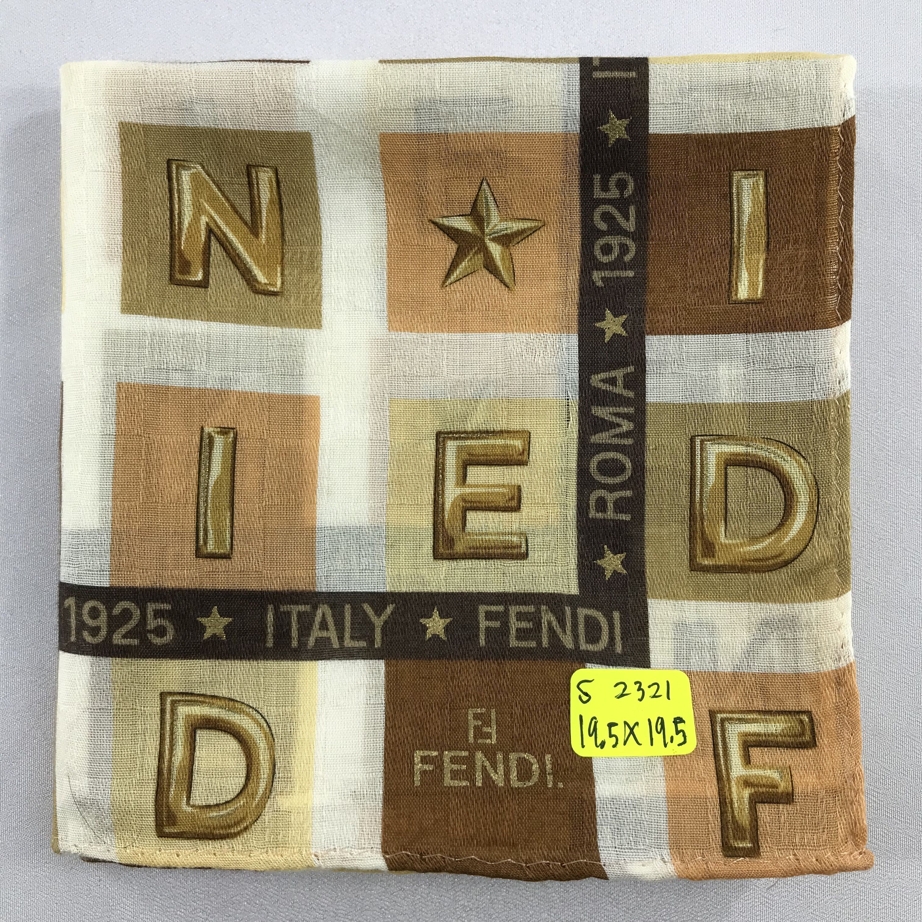 Vintage Vintage Fendi Bandana / Handkerchief / Neckerchief -S2321 Size ONE SIZE - 5 Thumbnail