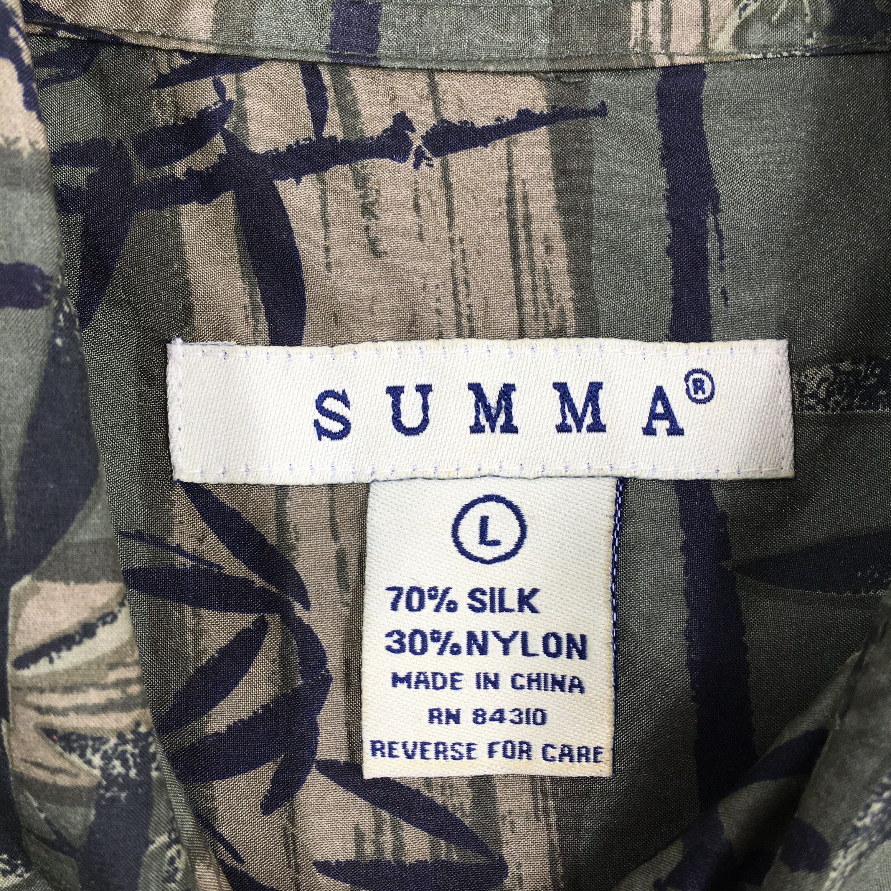 Other Vintage Summer Hawaiian Bamboo Printed Rayon Shirt Large Size US L / EU 52-54 / 3 - 5 Thumbnail