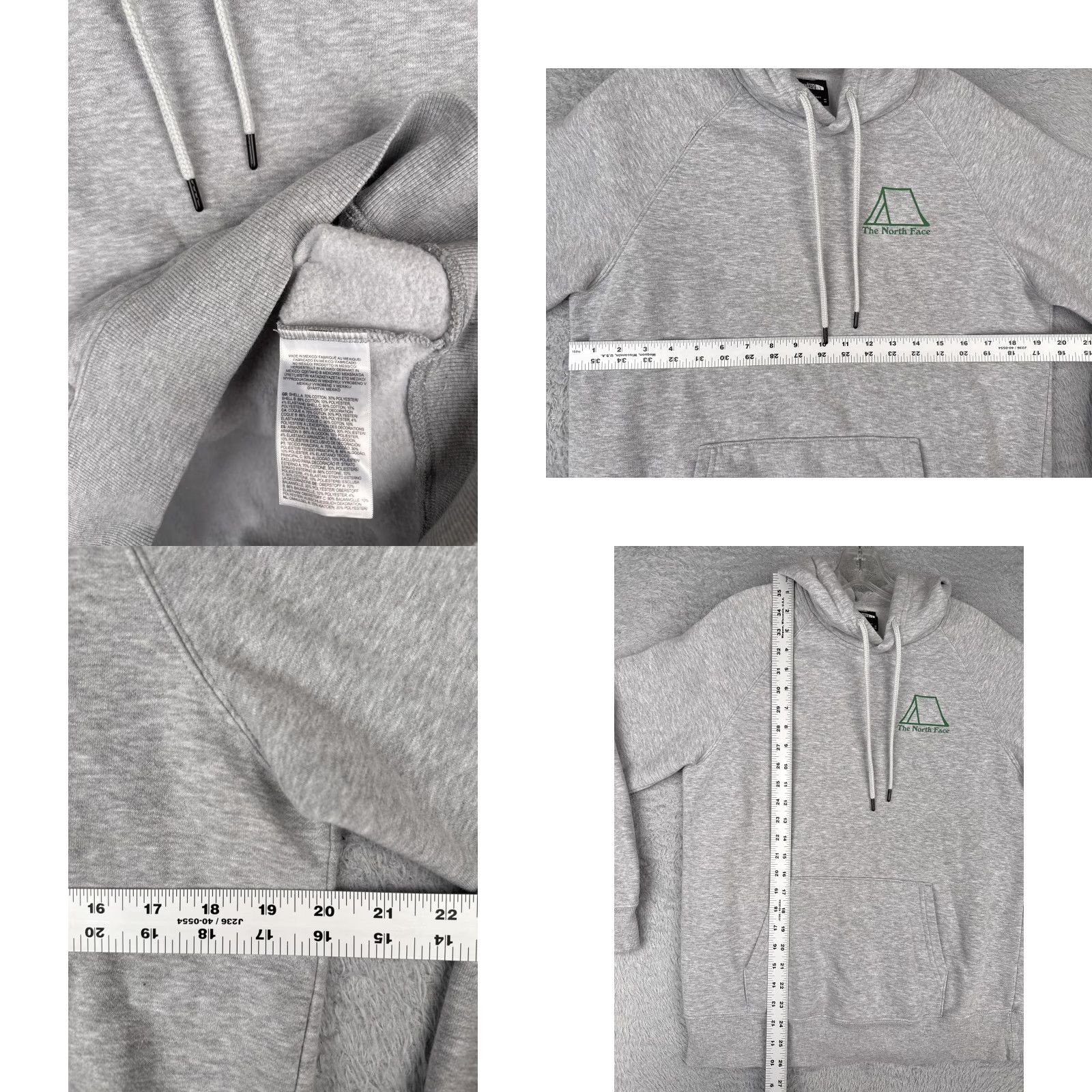 The North Face The North Face Hoodie Womens M Gray Raglan Graphic Pullover Camping Tent Hoodie Female Medium Graphic Print} Size M / US 6-8 / IT 42-44 - 8 Thumbnail