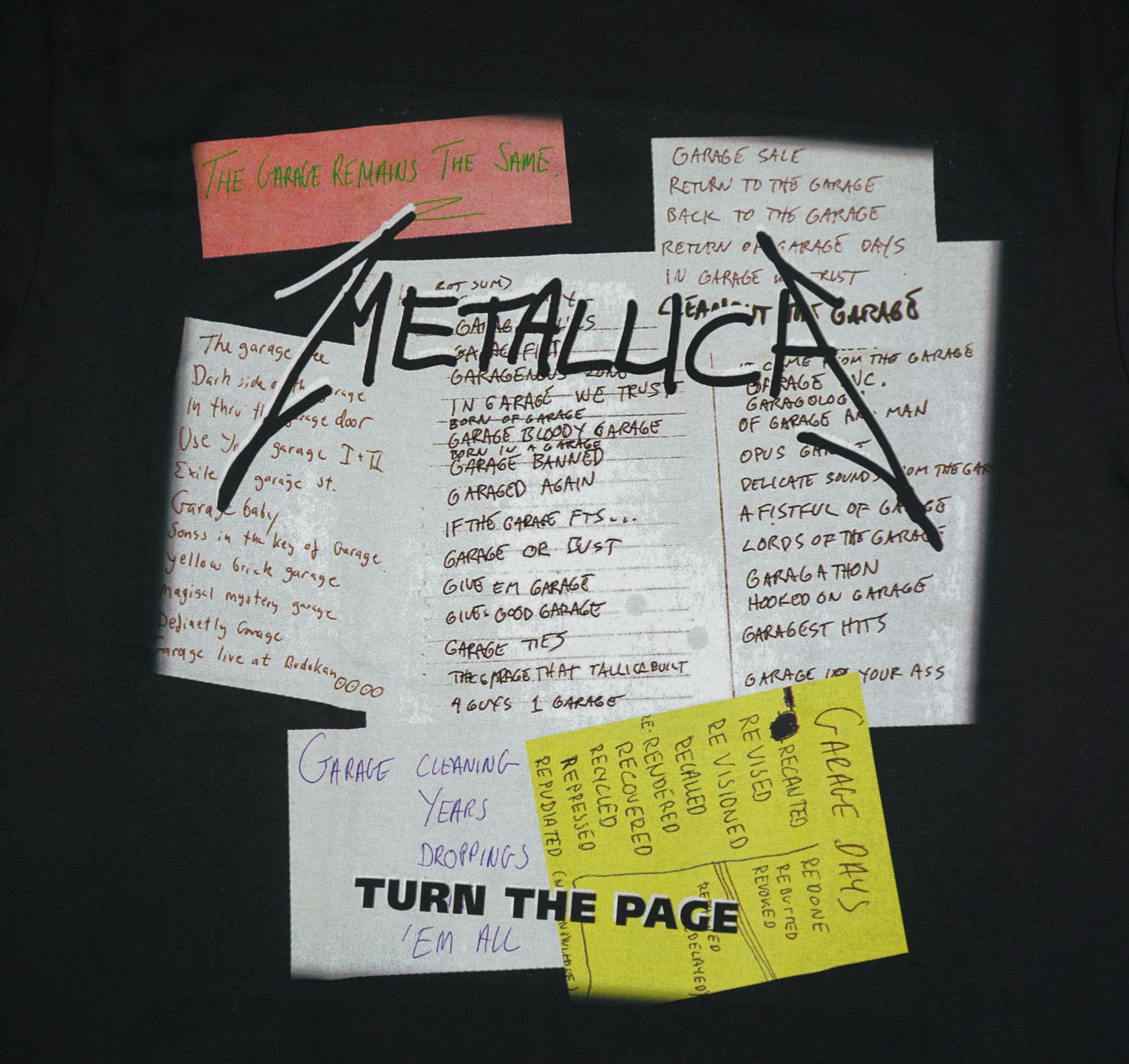 Band Tees × Vintage Vintage Metallica Turn The Page T Shirt Size US XL / EU 56 / 4 - 2 Thumbnail
