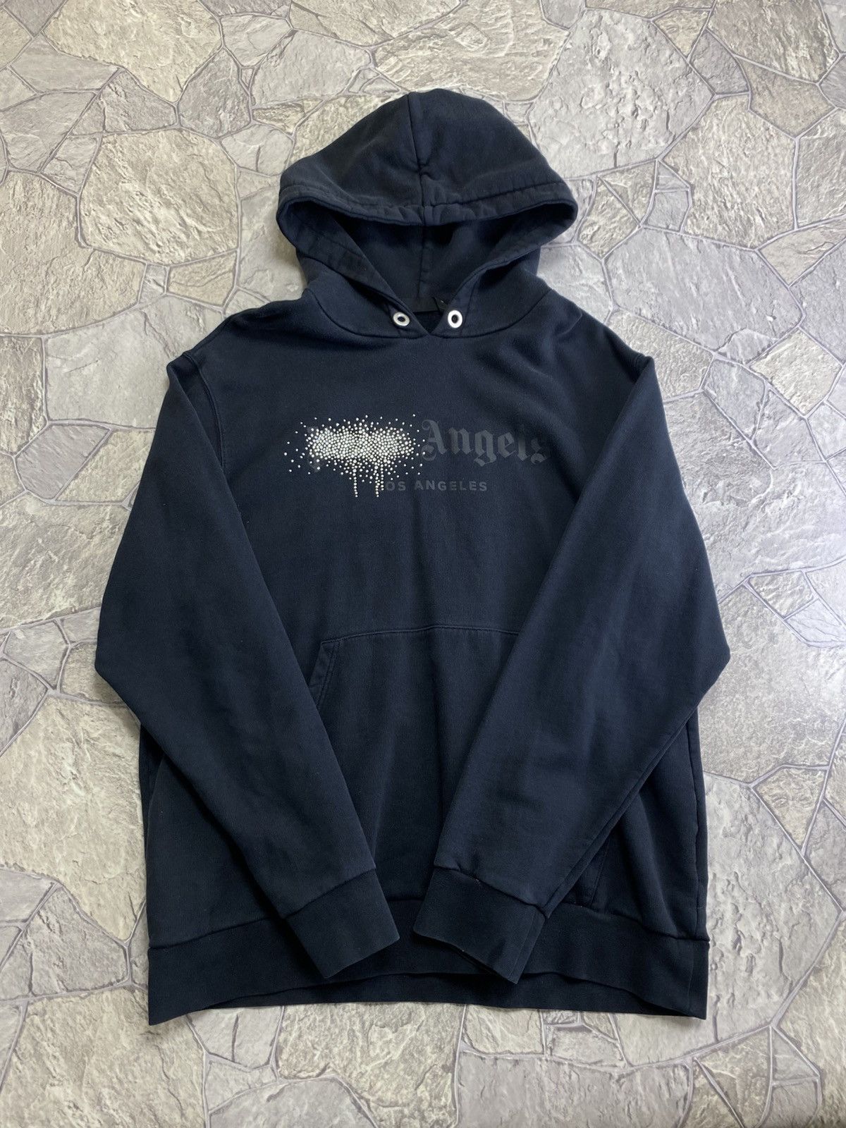Palm Angels Rhinestone-Embellished Los Angeles Logo Hoodie Size US XL / EU 56 / 4 - 1 Thumbnail
