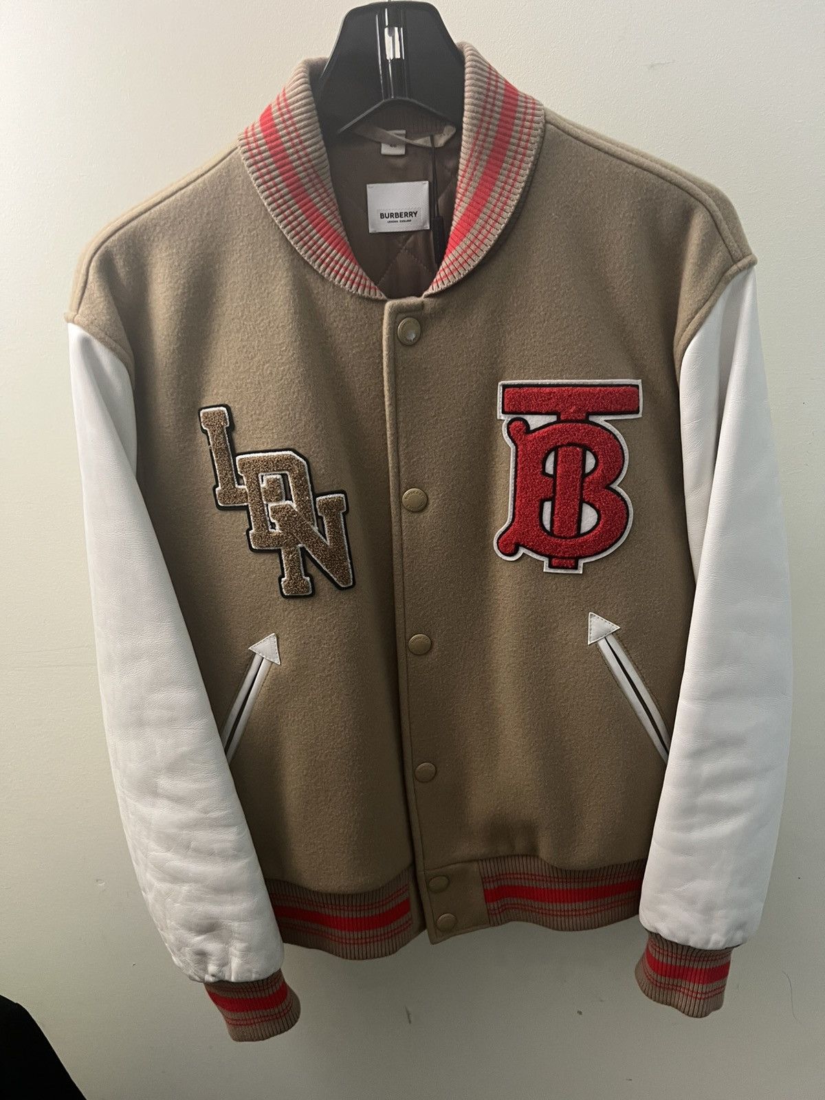 Burberry Burberry Letterman Jacket (RARE) Size US S / EU 44-46 / 1 - 1 Thumbnail