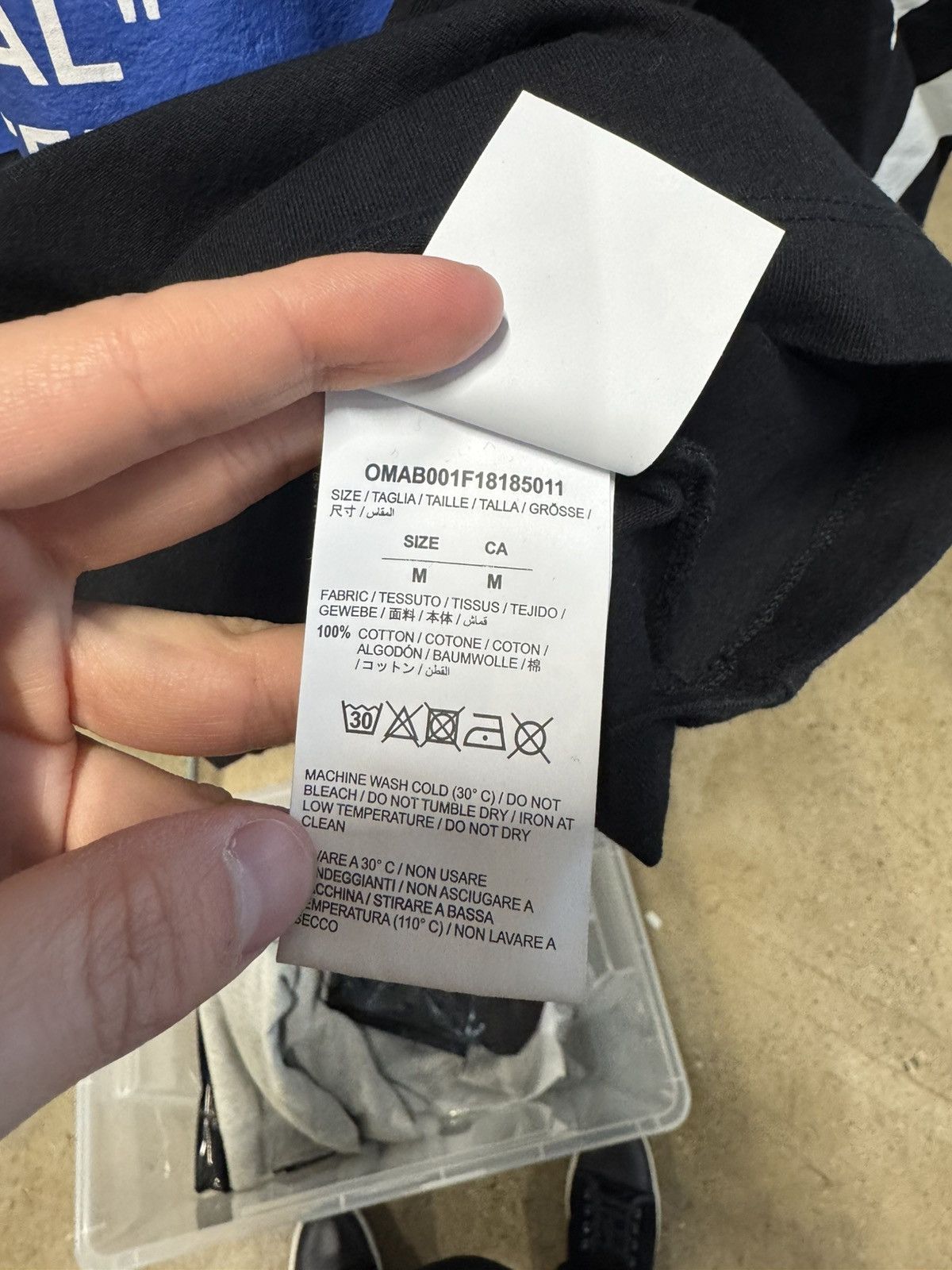 Off-White Off-White Bernini Printed Long Sleeve T-Shirt NEW 500$ Size US M / EU 48-50 / 2 - 4 Thumbnail